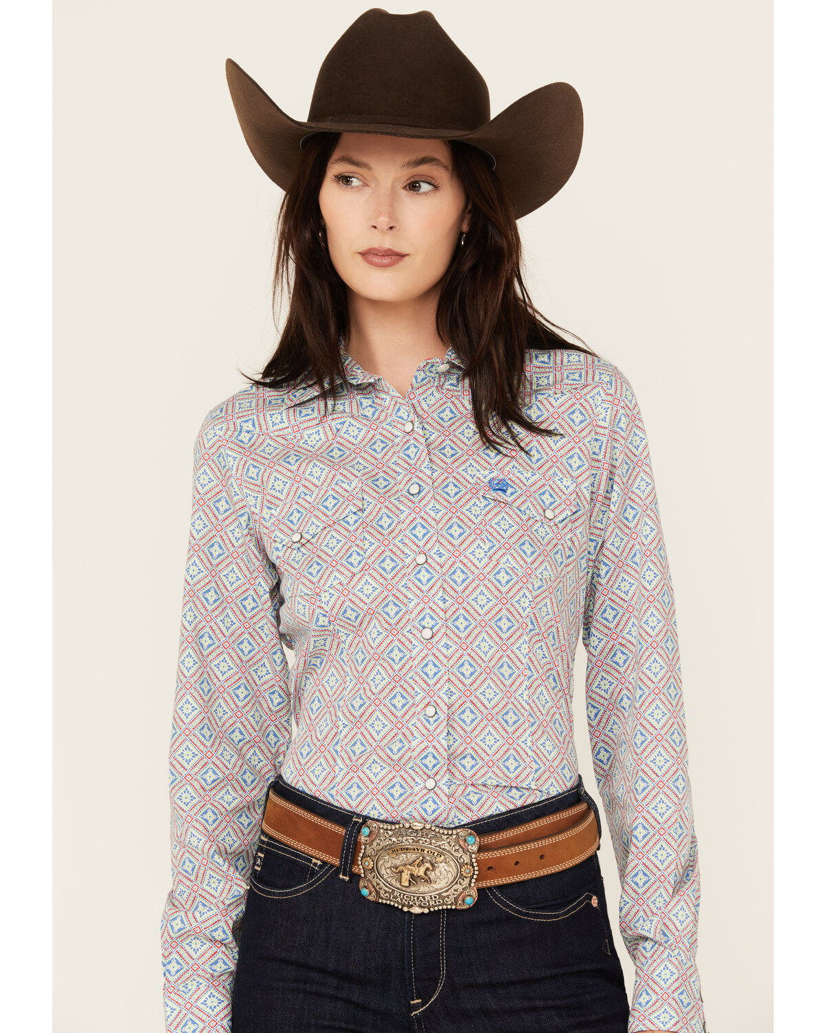 Cinch Women's Geo Print Long Sleeve Snap Western Shirt 1 200067-cinch-women-s-geo-print-long-sleeve-snap-western-shirt-1.jpg