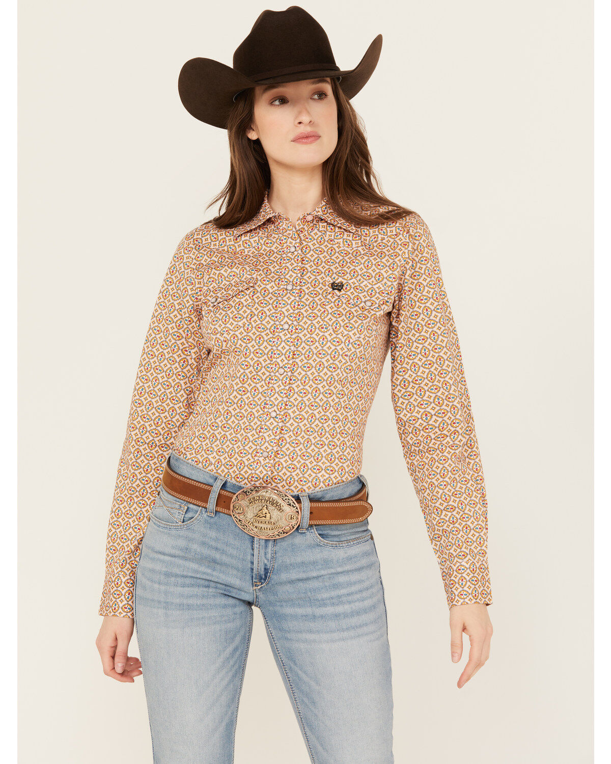 Cinch Women's Geo Print Long Sleeve Snap Western Shirt 1 200091-cinch-women-s-geo-print-long-sleeve-snap-western-shirt-1.jpg