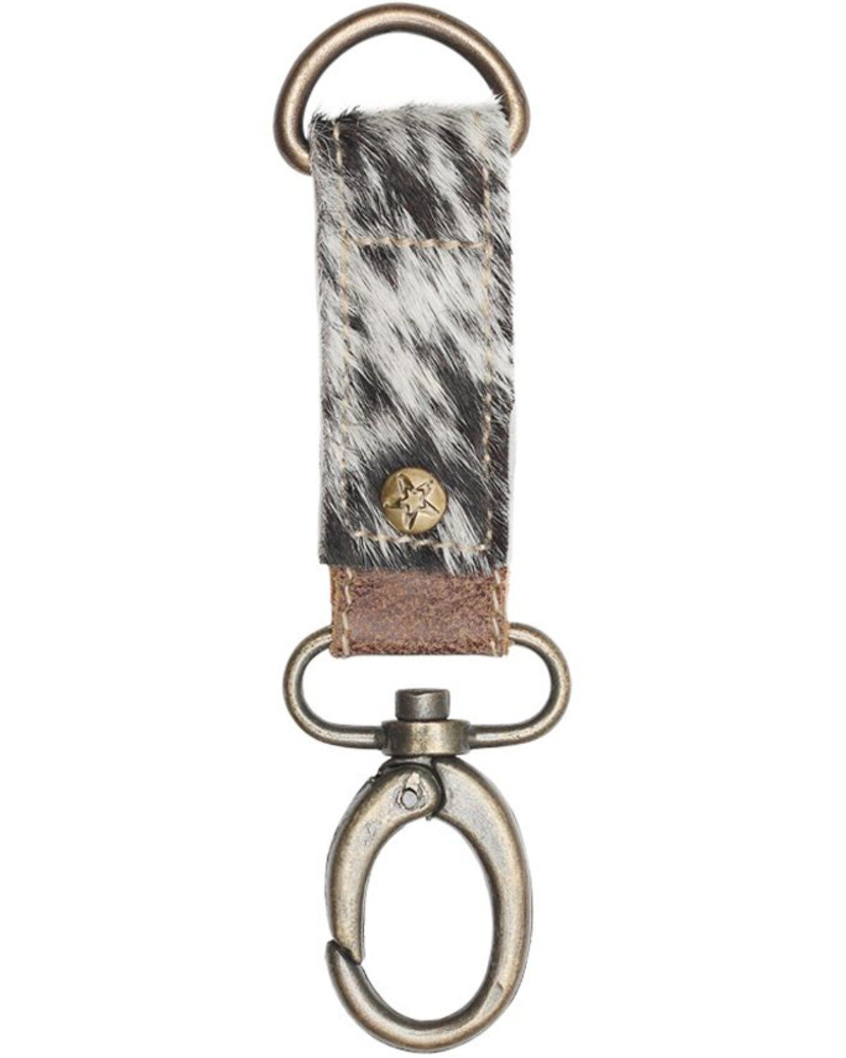 Myra Bags Black & White Hair-on Leather Key Fob 1 200339-myra-bags-black-amp-white-hair-on-leather-key-fob-1.jpg