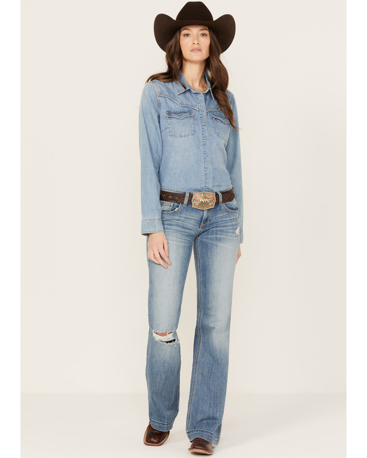Ariat Women's Trouser Mid Rise Jacqueline Philadelphia Jeans