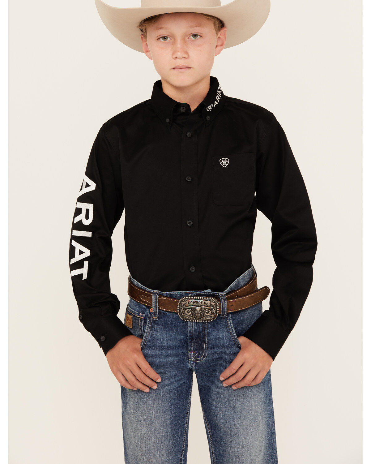 Ariat Boys' Team Logo Long Sleeve Button Down Western Shirt 1 203714-ariat-boys-team-logo-long-sleeve-button-down-western-shirt-1.jpg