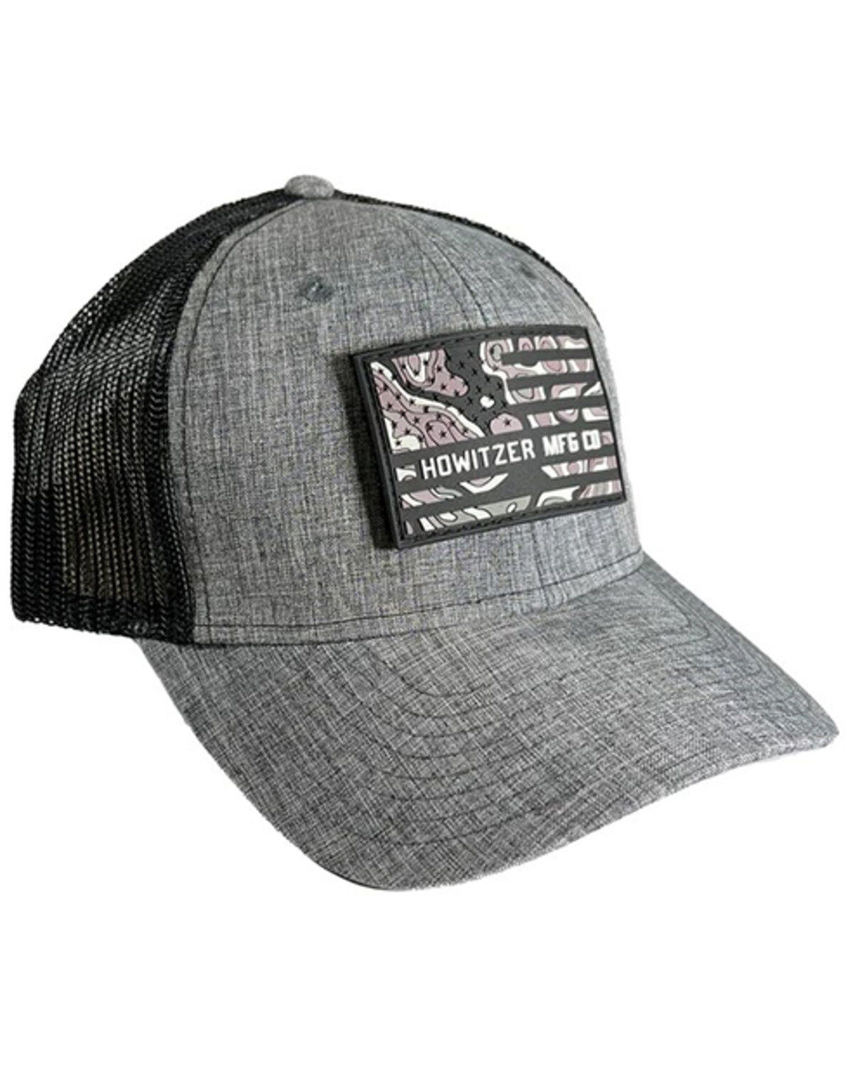 Howitzer Men's Camo Flag Patch Ball Cap