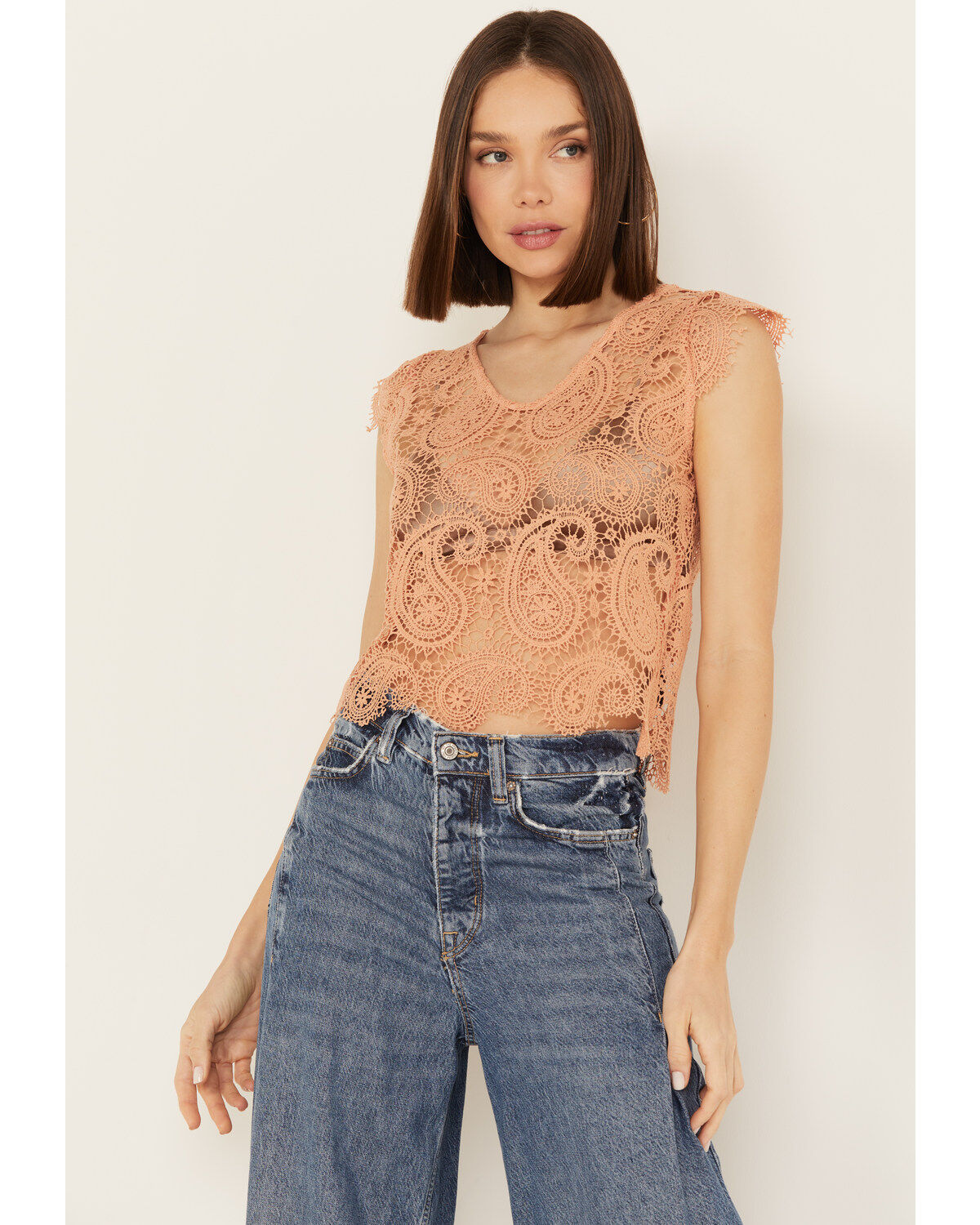 Rock & Roll Denim Women's Paisley Lace Sleeveless Tank 1 205907-rock-amp-roll-denim-women-s-paisley-lace-sleeveless-tank-1.jpg