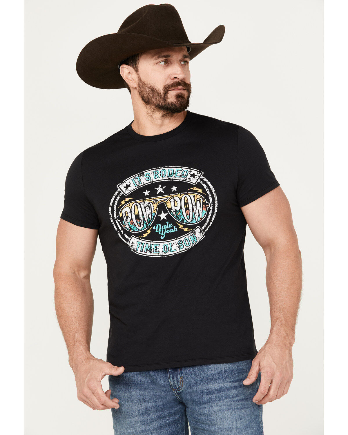 Rock & Roll Denim Men's Pow Pow Rodeo Short Sleeve Graphic T-Shirt 1 206926-rock-amp-roll-denim-men-s-pow-pow-rodeo-short-sleeve-graphic-t-shirt-1.jpg
