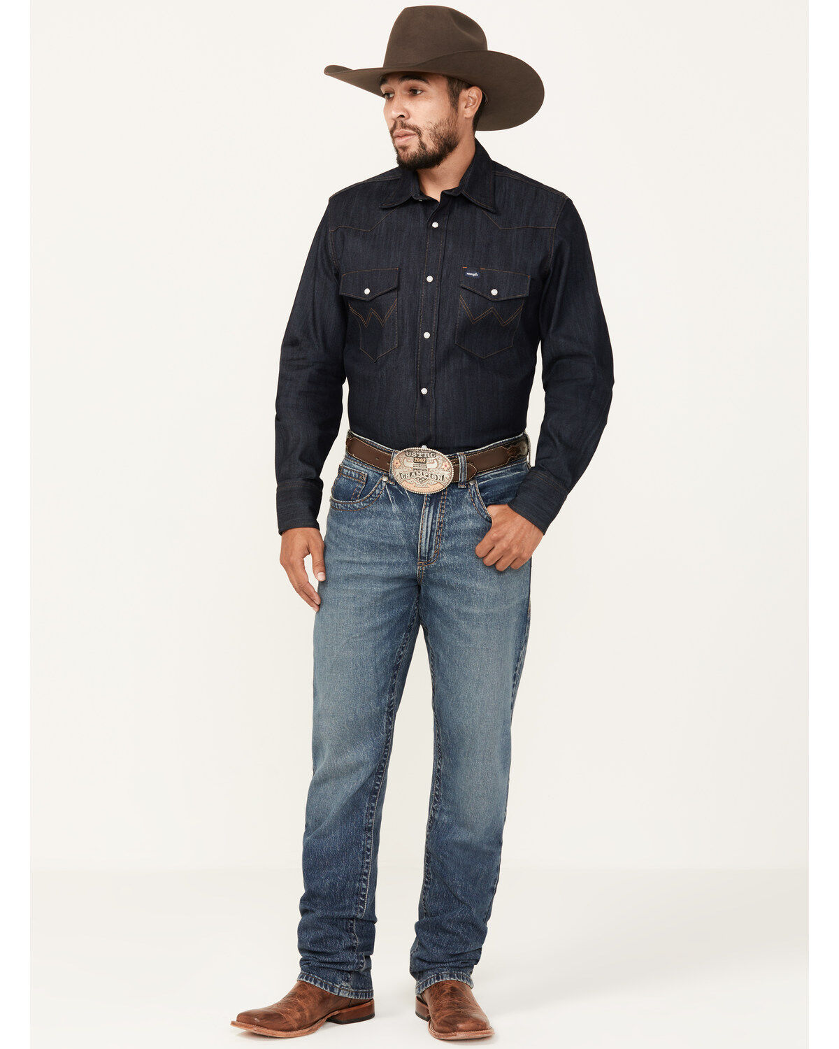 Rock 47 by Wrangler Men's Fool Hearted Dark Wash Slim Straight Stretch Jeans 1 207167-rock-47-by-wrangler-men-s-fool-hearted-dark-wash-slim-straight-stretch-jeans-1.jpg