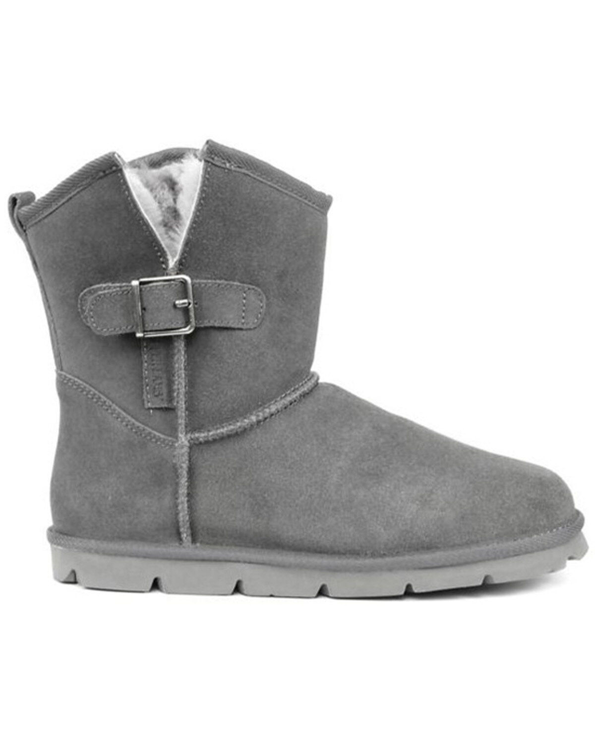 Superlamb Women's Argali Buckle Casual Pull On Boots - Round Toe