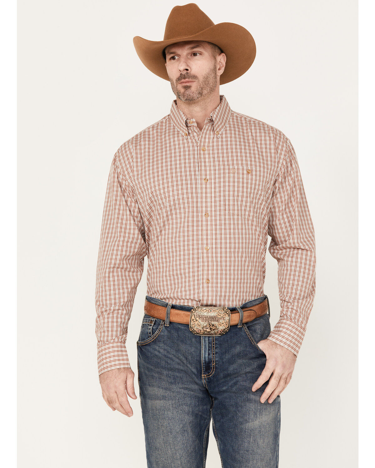 Wrangler Men's Classics Plaid Print Long Sleeve Button Down Western Shirt 1 207279-wrangler-men-s-classics-plaid-print-long-sleeve-button-down-western-shirt-1.jpg