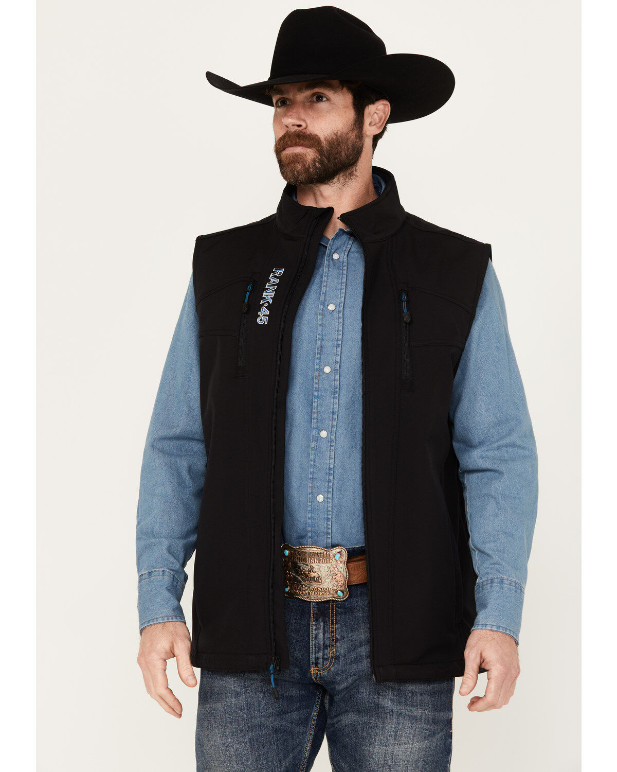 RANK 45&reg; Men's Ralington Softshell Vest