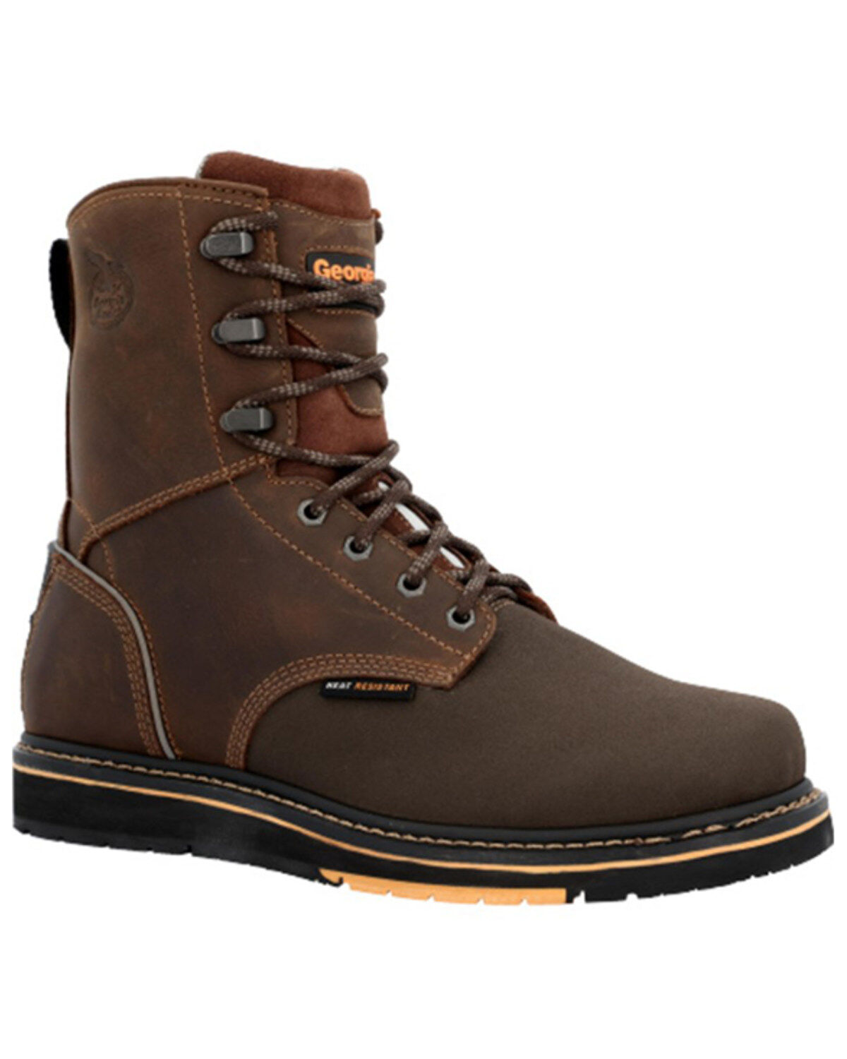 Georgia Boot Men's AMP LT Wedge 8 Lace-Up Work Boots - Soft Toe