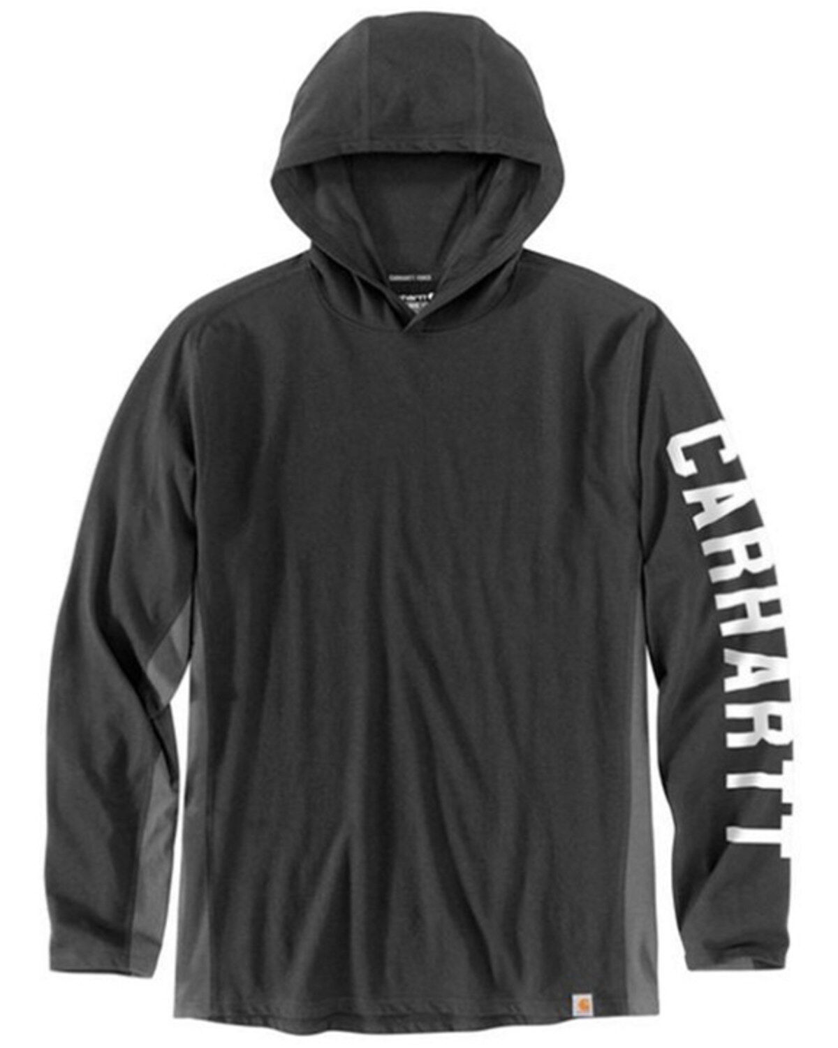 Carhartt Men's Force Relaxed Fit Midweight Long Sleeve Logo Graphic Hooded Work Shirt
