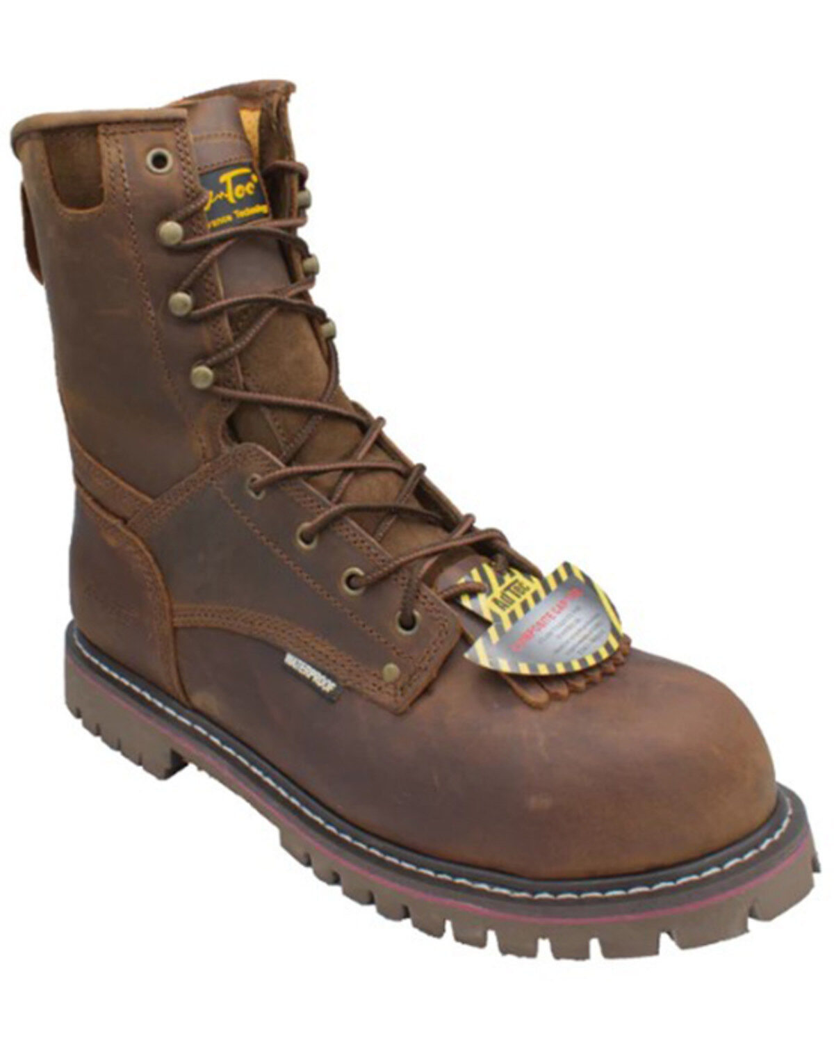 AdTec Men's 9 Waterproof Logger Work Boots - Composite Toe