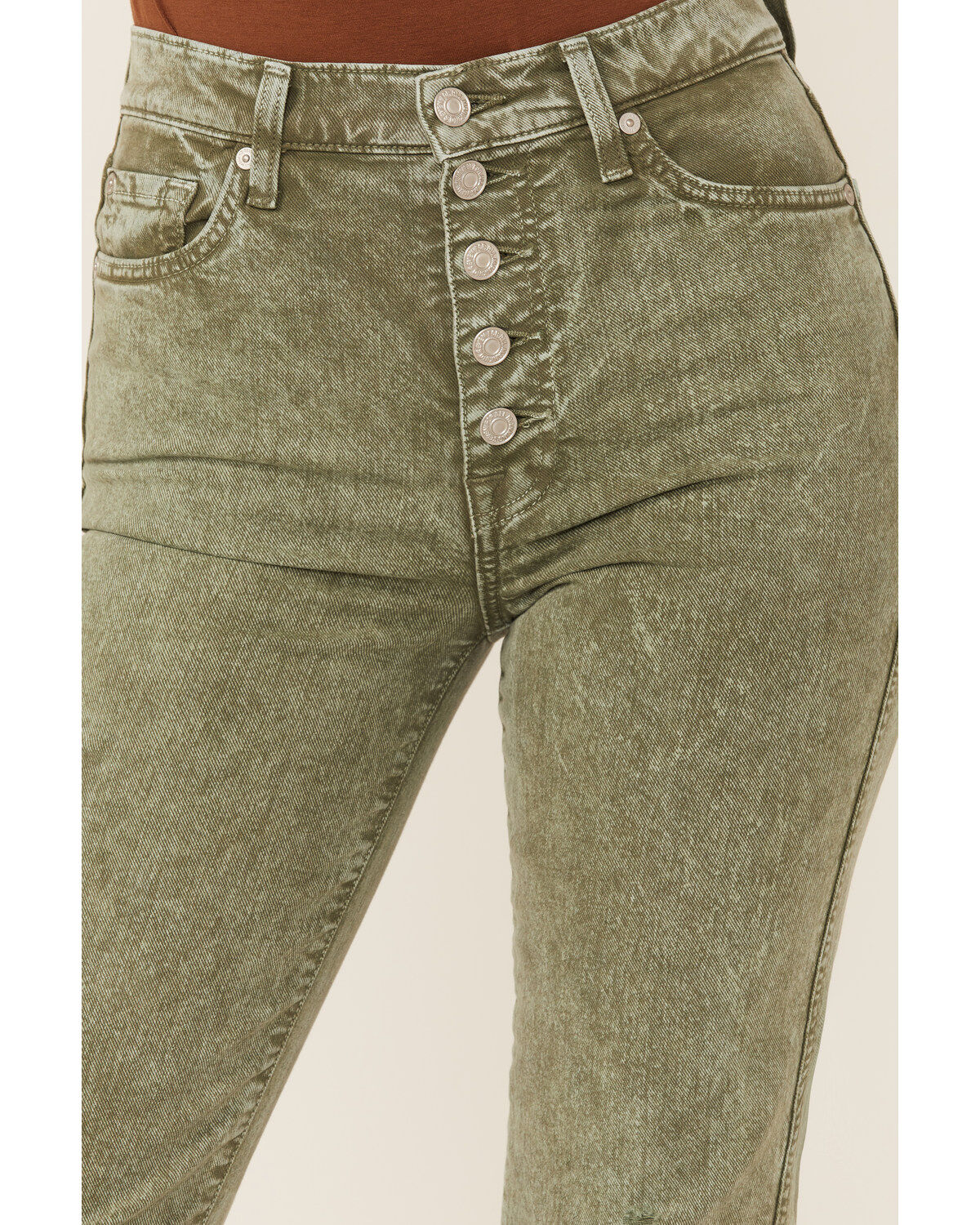 7 For All Mankind Women's Vintage High Rise Crop Jeans