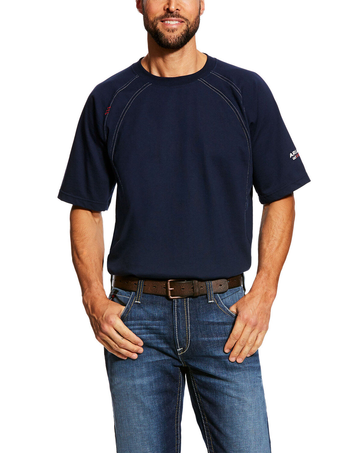Ariat Men's FR Crew Short Sleeve Work T-Shirt - Tall
