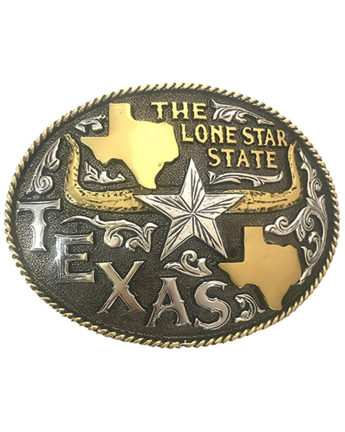AndWest Men's Antique Gold & Silver The Long Star State Texas Belt Buckle 1 213654-andwest-men-s-antique-gold-amp-silver-the-long-star-state-texas-belt-buckle-1.jpg