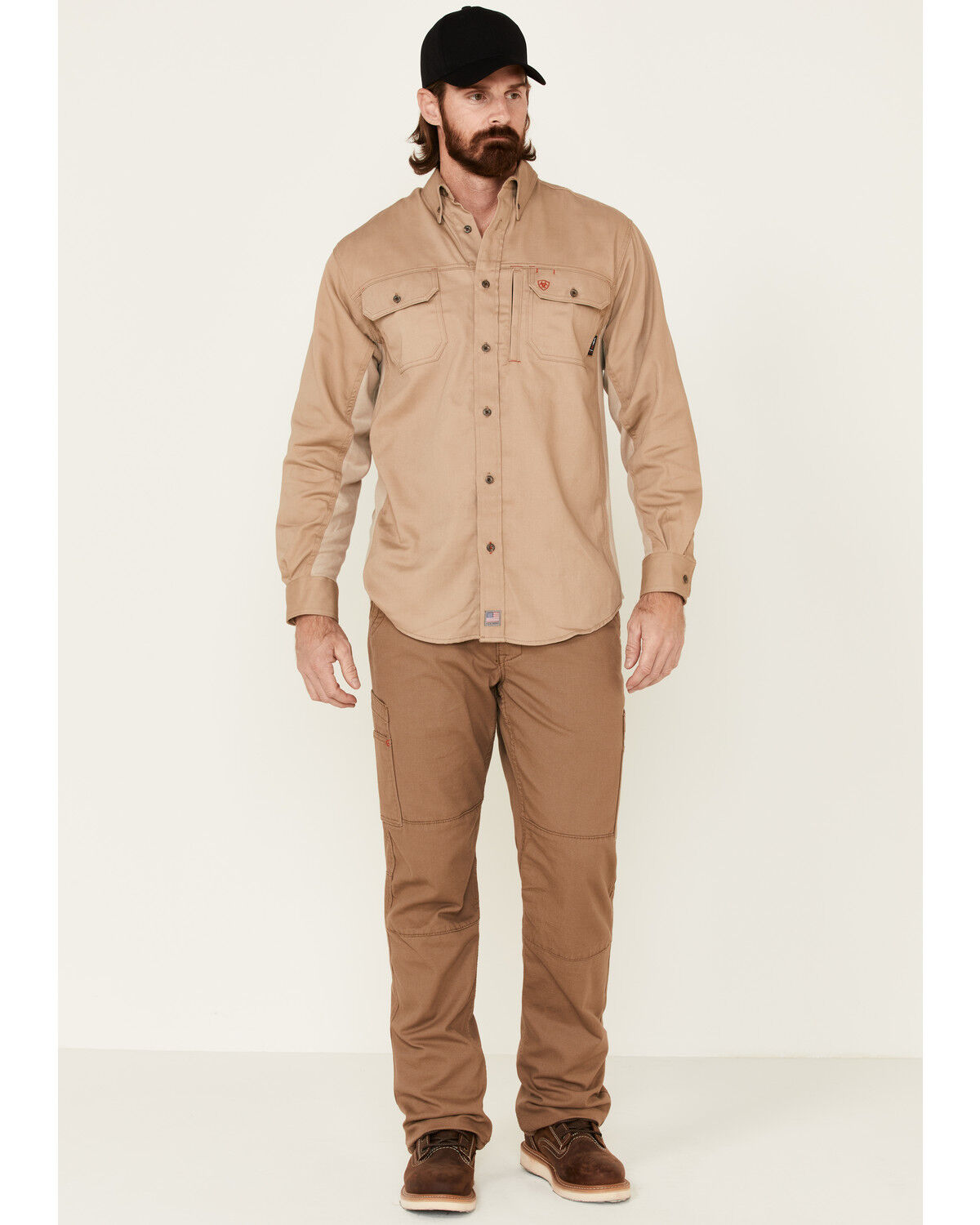 Ariat Men's FR Solid VentTEK Long Sleeve Work Shirt - Big
