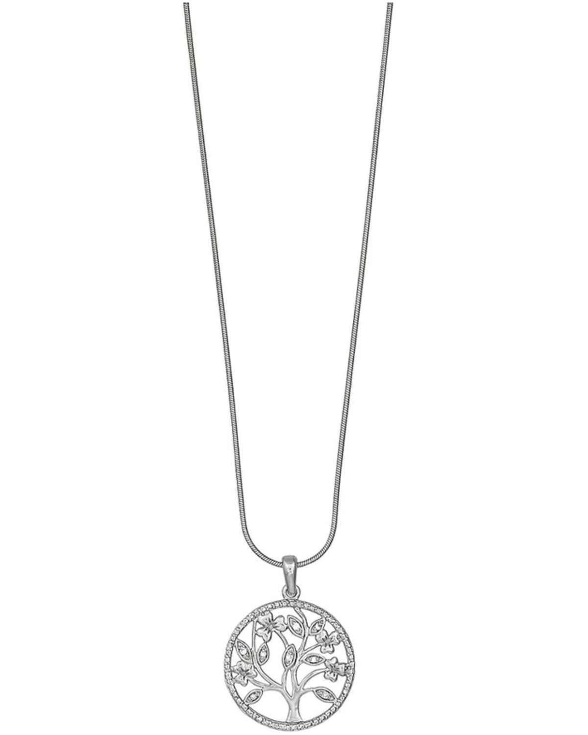Kelly Herd Women's Silver Circle Tree of Nature Pendant
