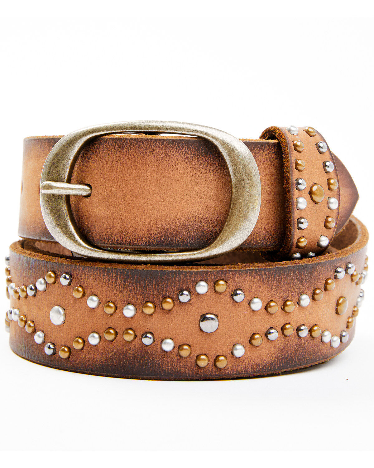 The Leathery Women's Two-Tone Studded Belt 1 217079-the-leathery-women-s-two-tone-studded-belt-1.jpg