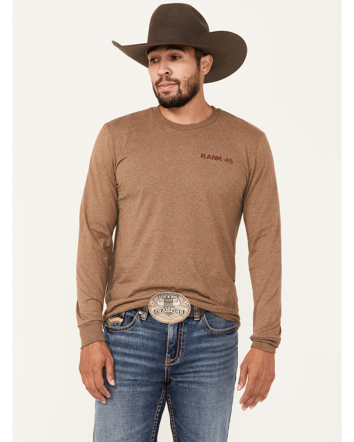 RANK 45&reg; Men's Chardon Western Long Sleeve Graphic T-Shirt