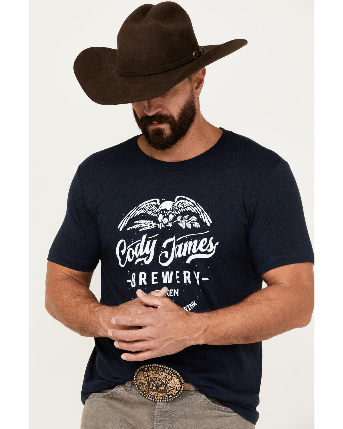 Cody James Men's Wooden Nickel Brewery Short Sleeve Graphic T-Shirt