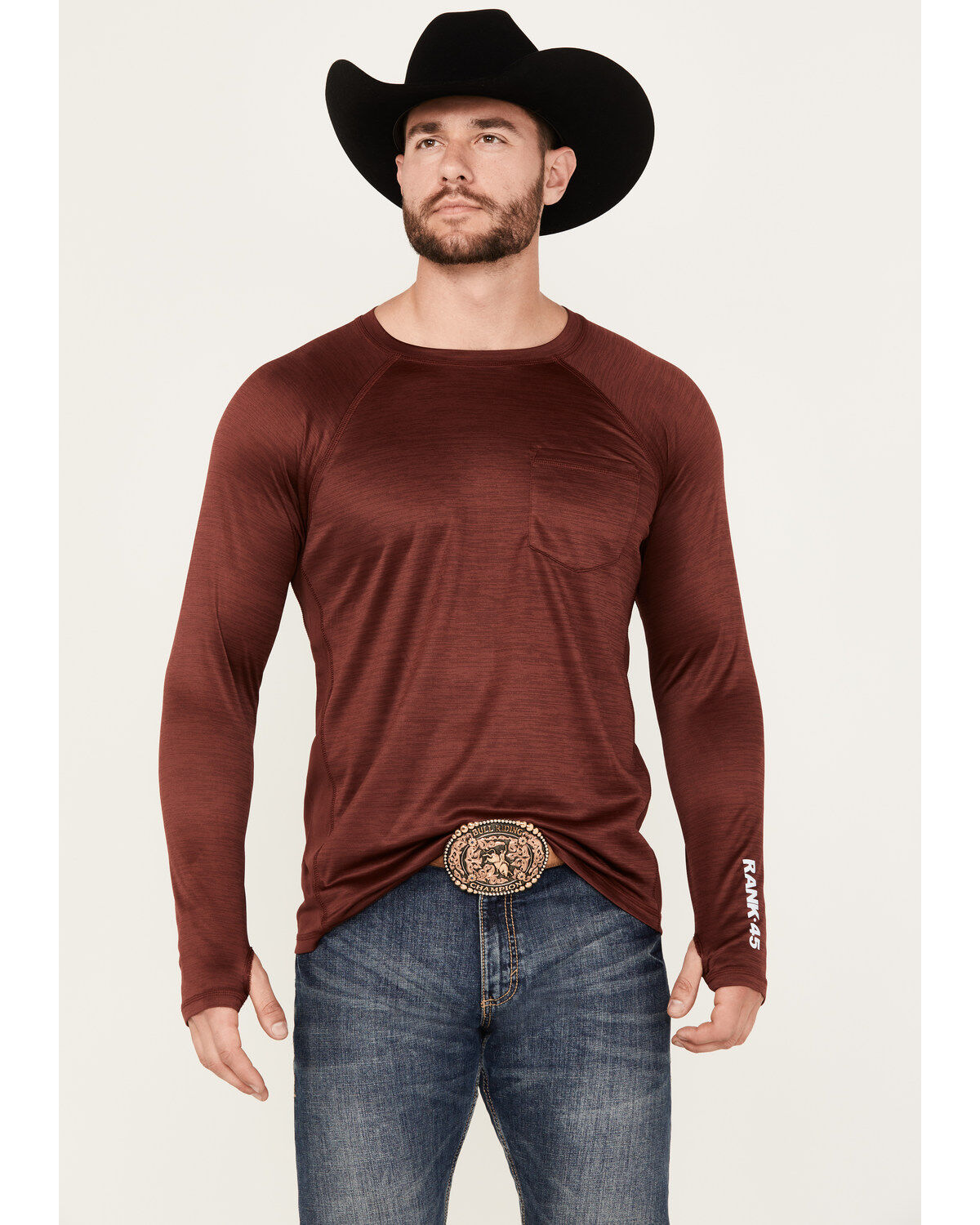 RANK 45&reg; Men's Long Sleeve Performance T-Shirt