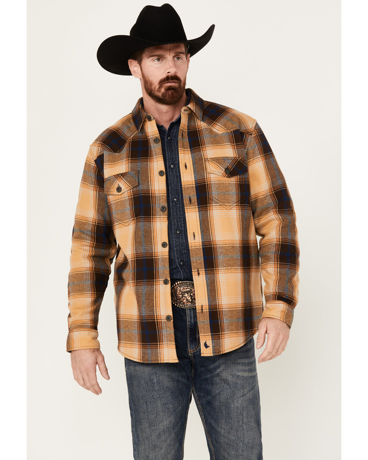 Cody James Men's Plaid Print Long Sleeve Button-Down Shirt Jacket 1 218252-cody-james-men-s-plaid-print-long-sleeve-button-down-shirt-jacket-1.jpg