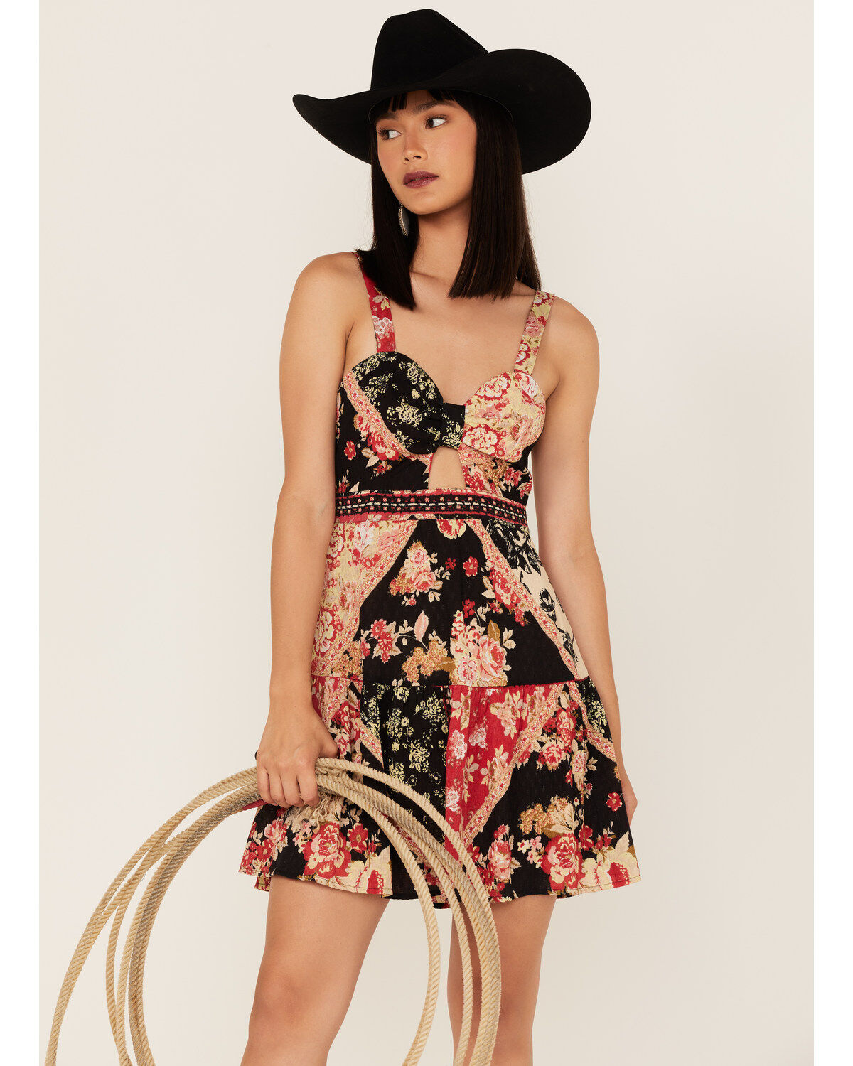 Band of the Free Women's Can't Buy A Thrill Floral Print Mini Dress