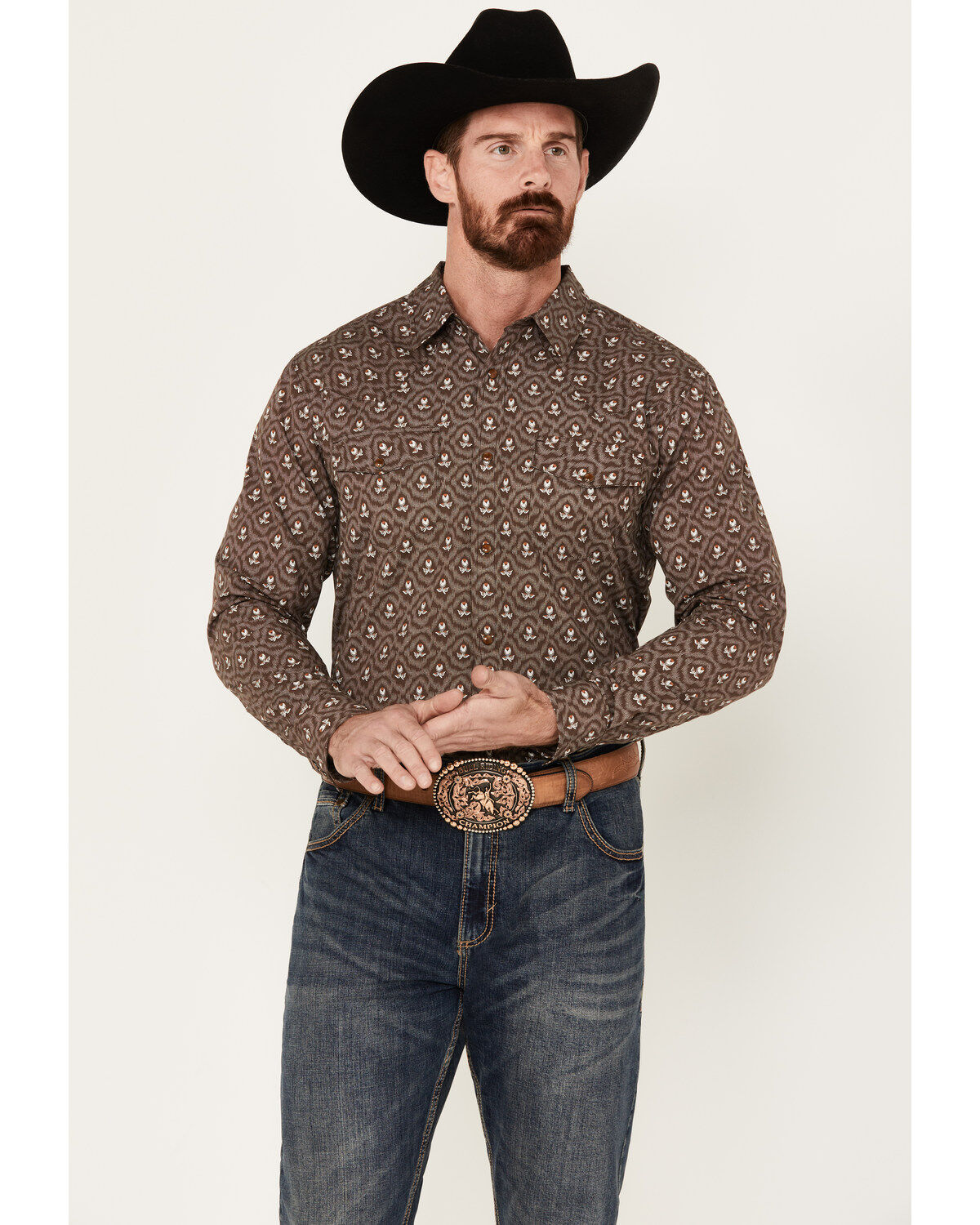 Gibson Trading Co. Men's Barbed Wire Floral Print Long Sleeve Snap Western Shirt 1 220009-gibson-trading-co-men-s-barbed-wire-floral-print-long-sleeve-snap-western-shirt-1.jpg