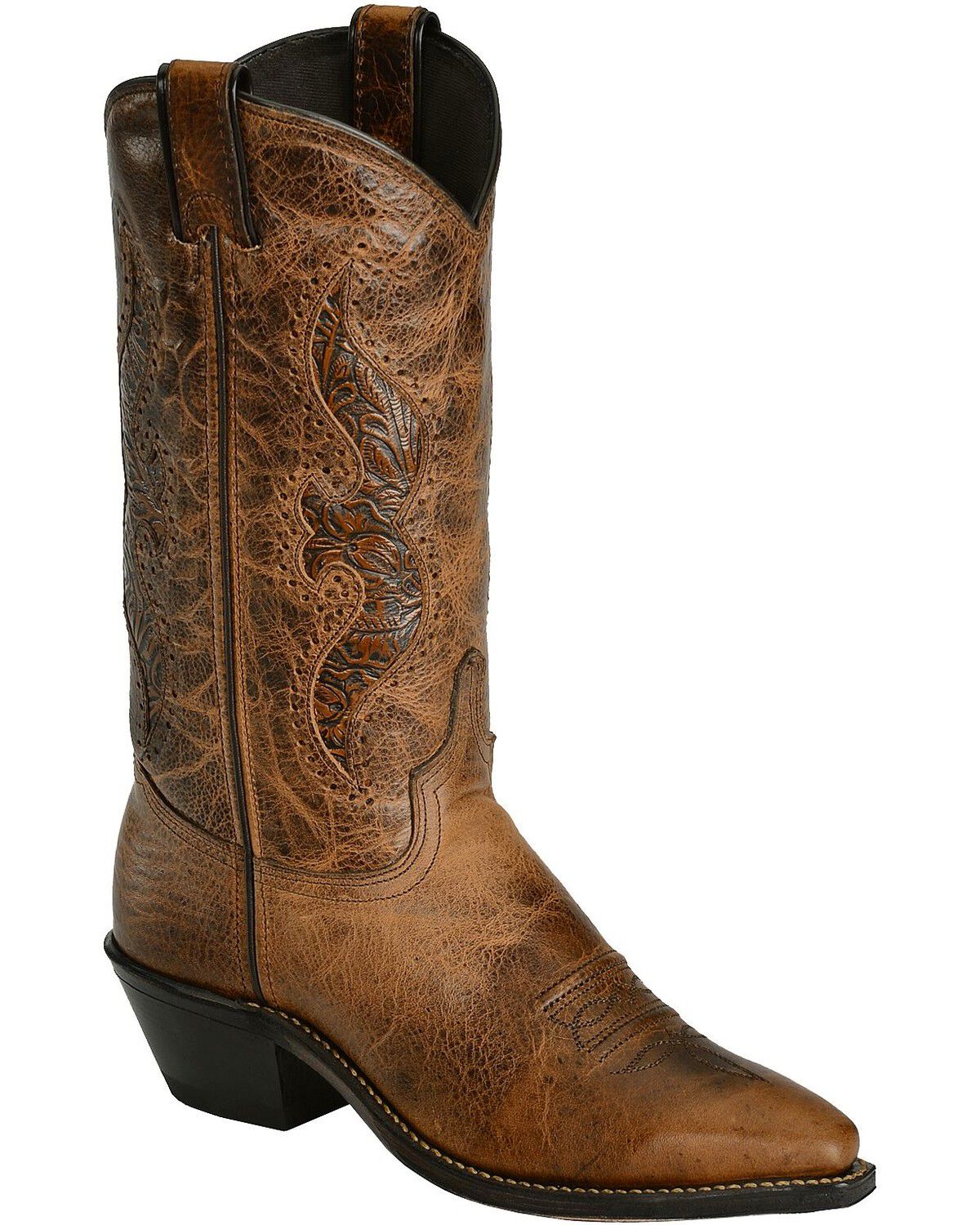 Abilene Women's 11 Tooled Inlay Western Boots
