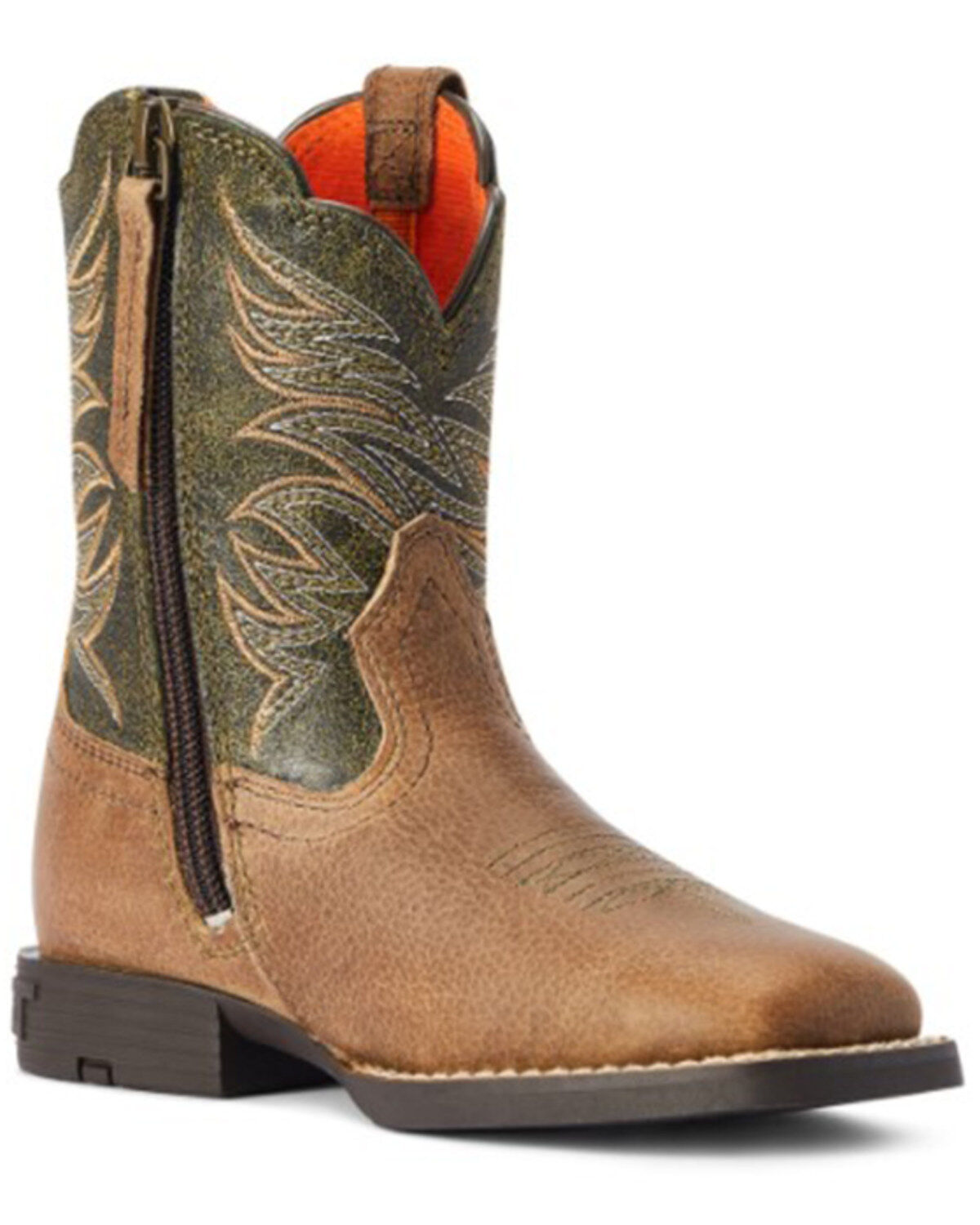 Ariat Boys' Firecatcher Easy Fit Short Western Boots - Broad Square Toe