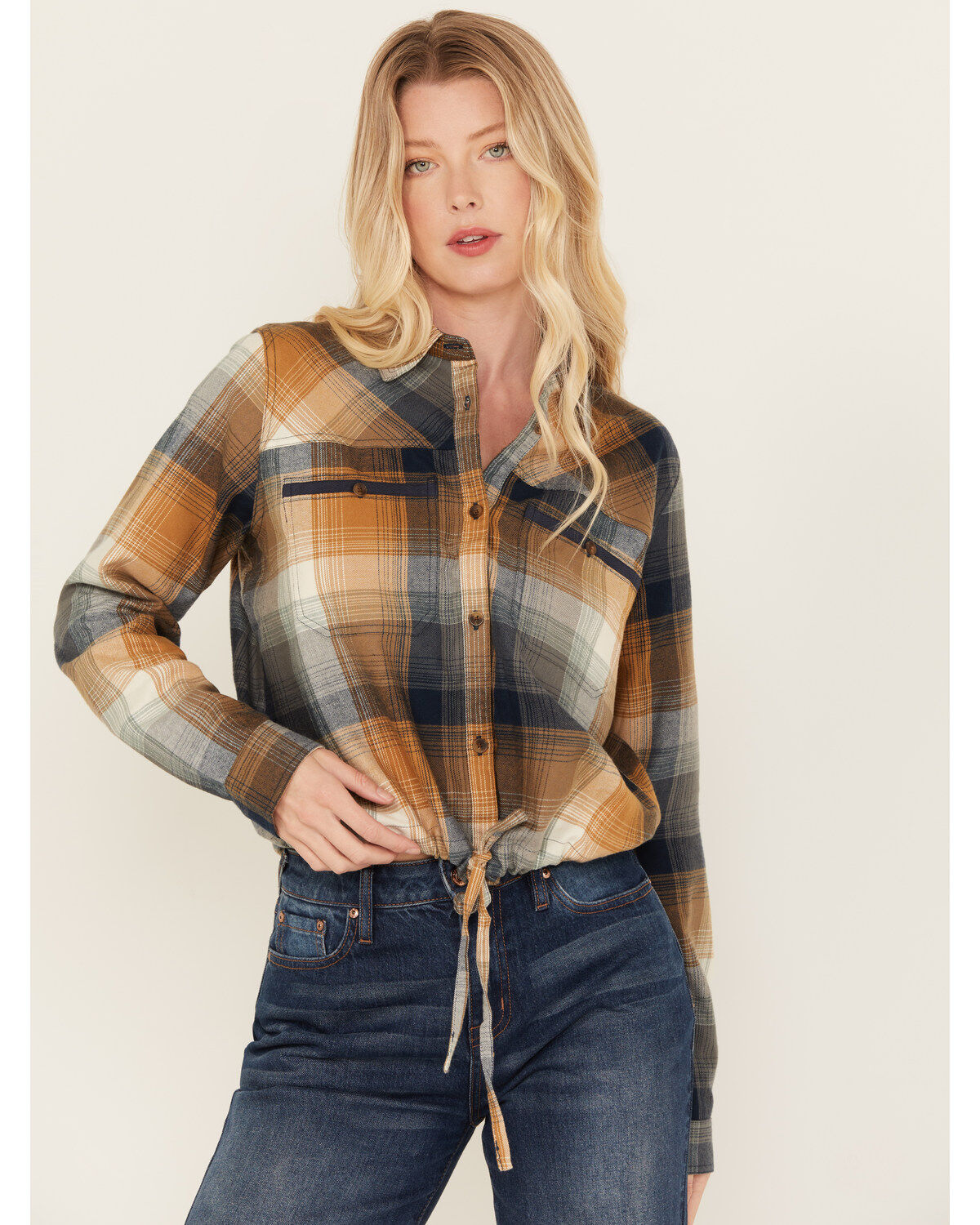 Cleo + Wolf Women's Plaid Print Long Sleeve Flannel Shirt 1 221048-cleo-wolf-women-s-plaid-print-long-sleeve-flannel-shirt-1.jpg