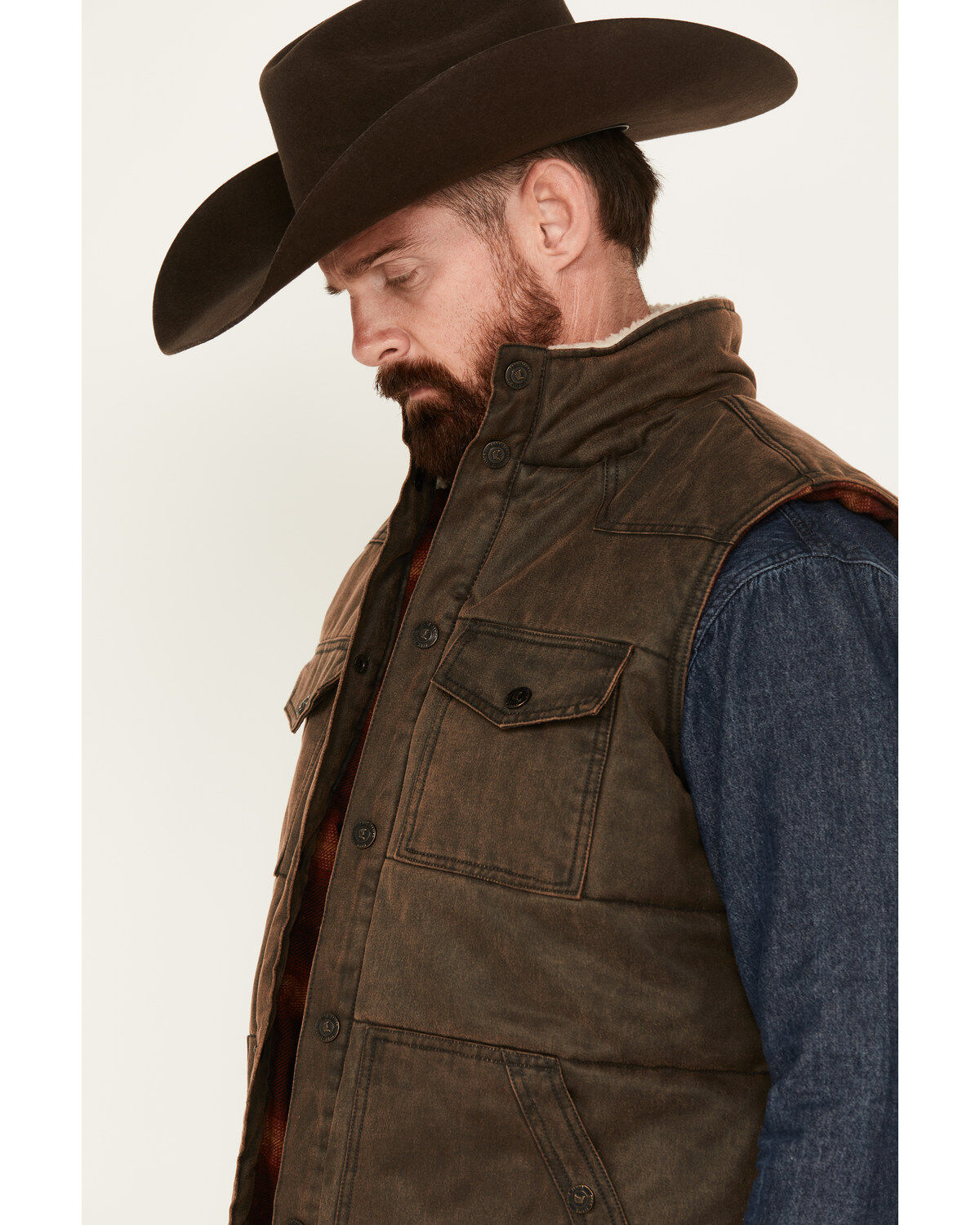 Cody James Men's Oil Slick Snap Vest