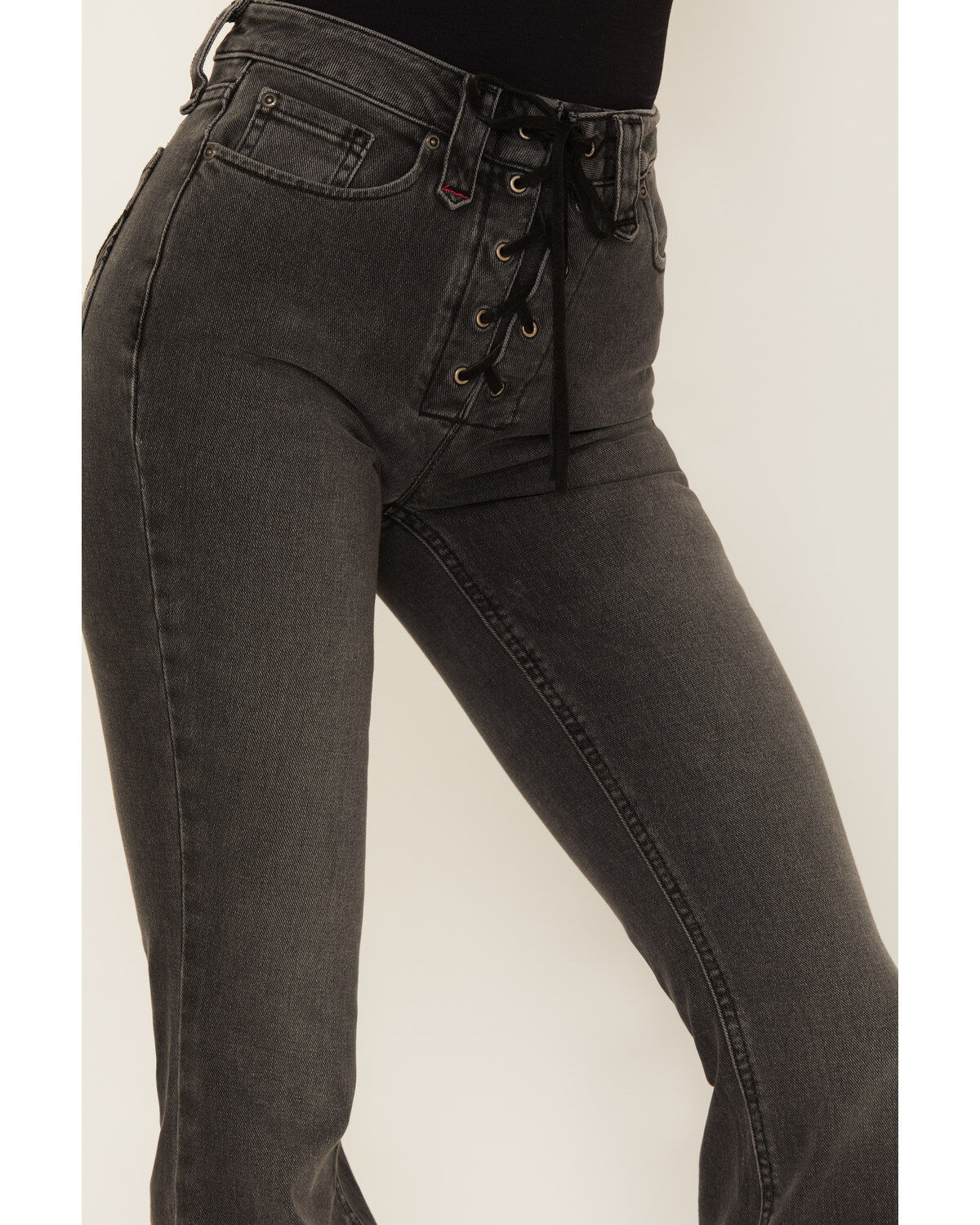 Idyllwind Women's Twelve South Wash Down High Risin Lace-Up Bootcut Jeans