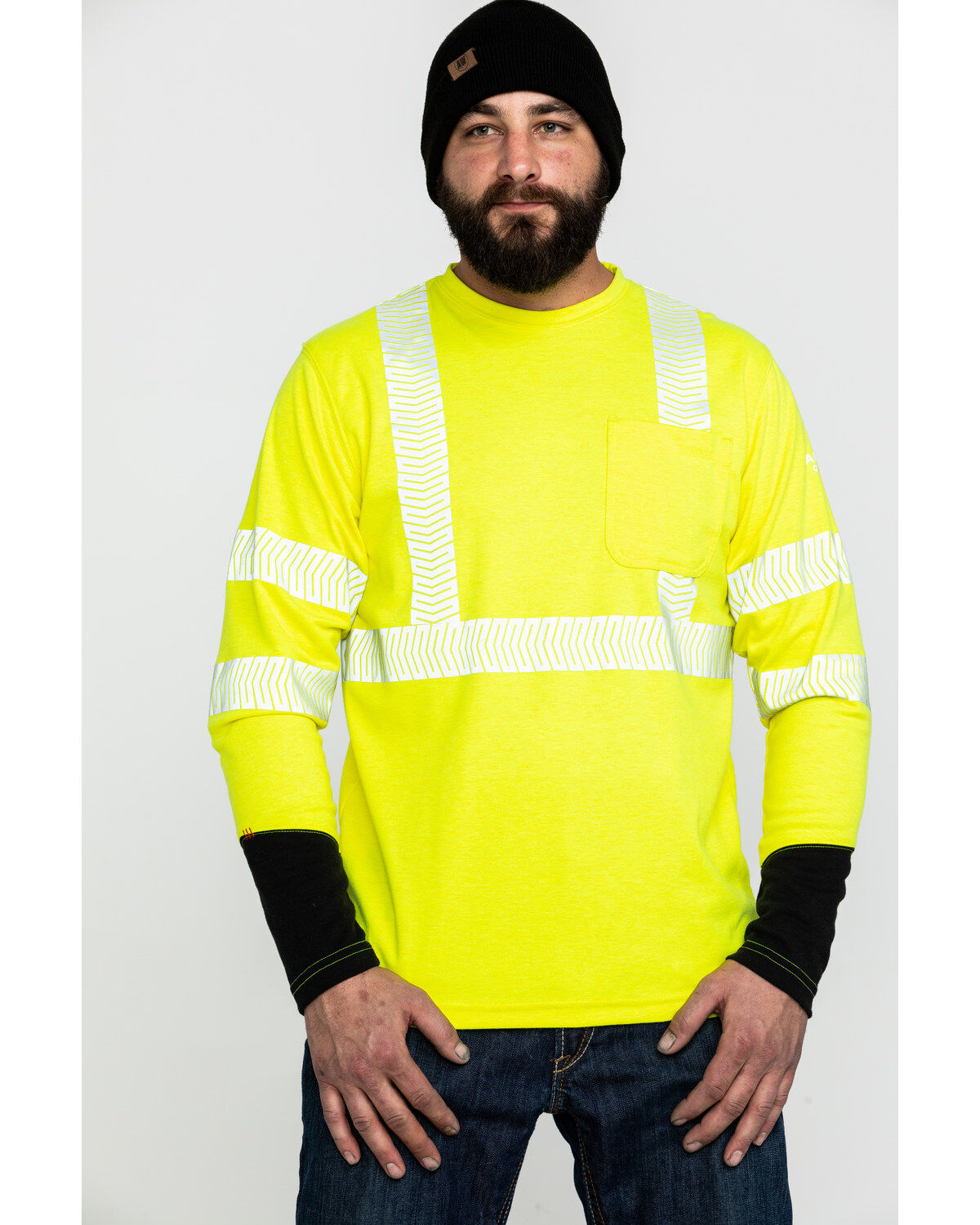 Ariat Men's FR Crew Hi-Vis Long Sleeve Work Shirt