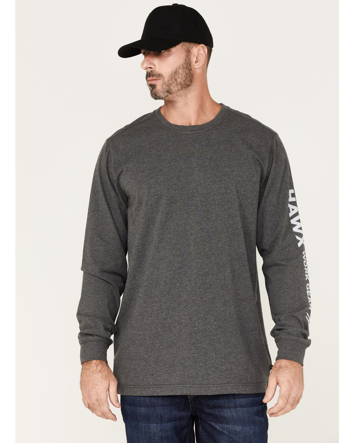 Hawx Men's Quality Goods Logo Graphic Work T-Shirt