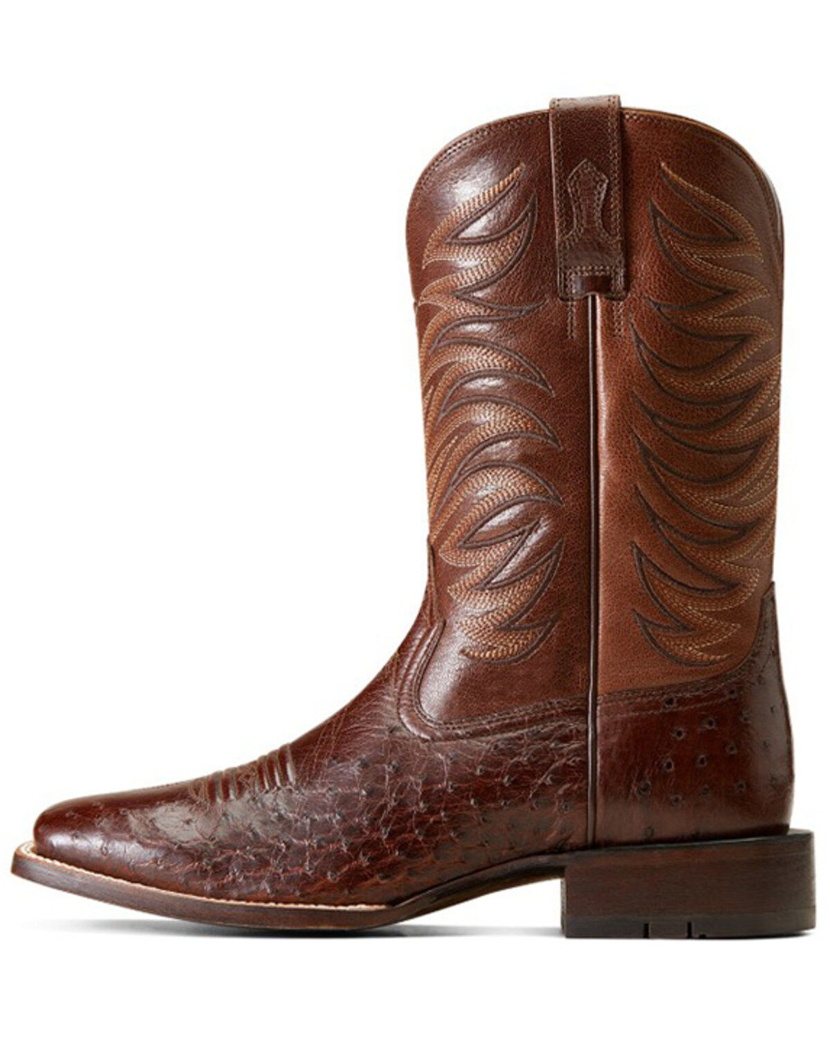 Ariat Men's Badlands Exotic Ostrich Western Boots - Broad Square Toe
