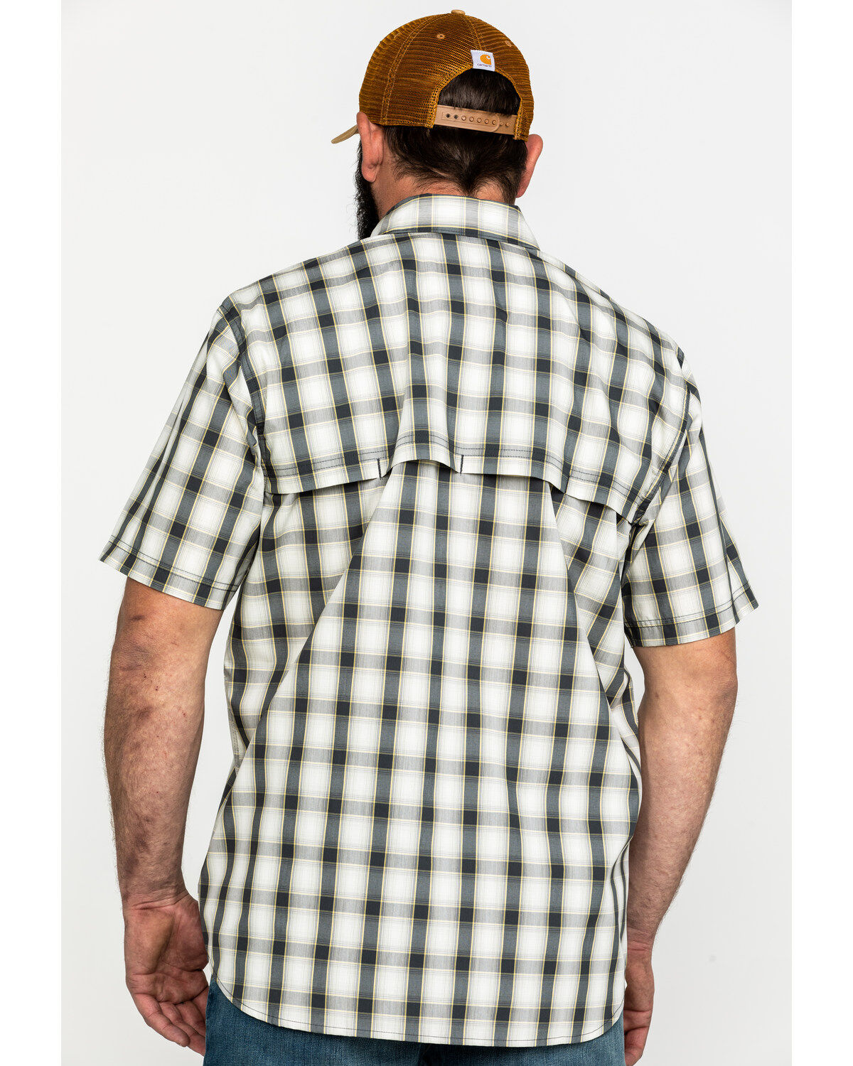 Carhartt Men's Plaid Print Rugged Flex® Rigby Short Sleeve Work Shirt