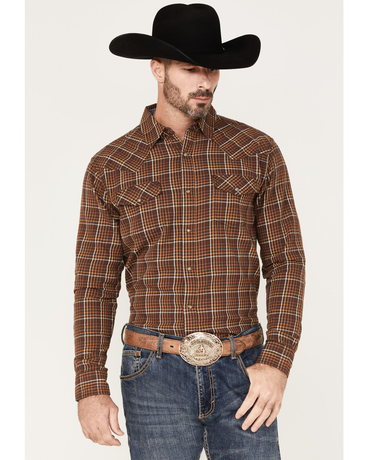 Cody James Men's Rusty Nail Plaid Print Long Sleeve Snap Western Flannel Shirt 1 230346-cody-james-men-s-rusty-nail-plaid-print-long-sleeve-snap-western-flannel-shirt-1.jpg
