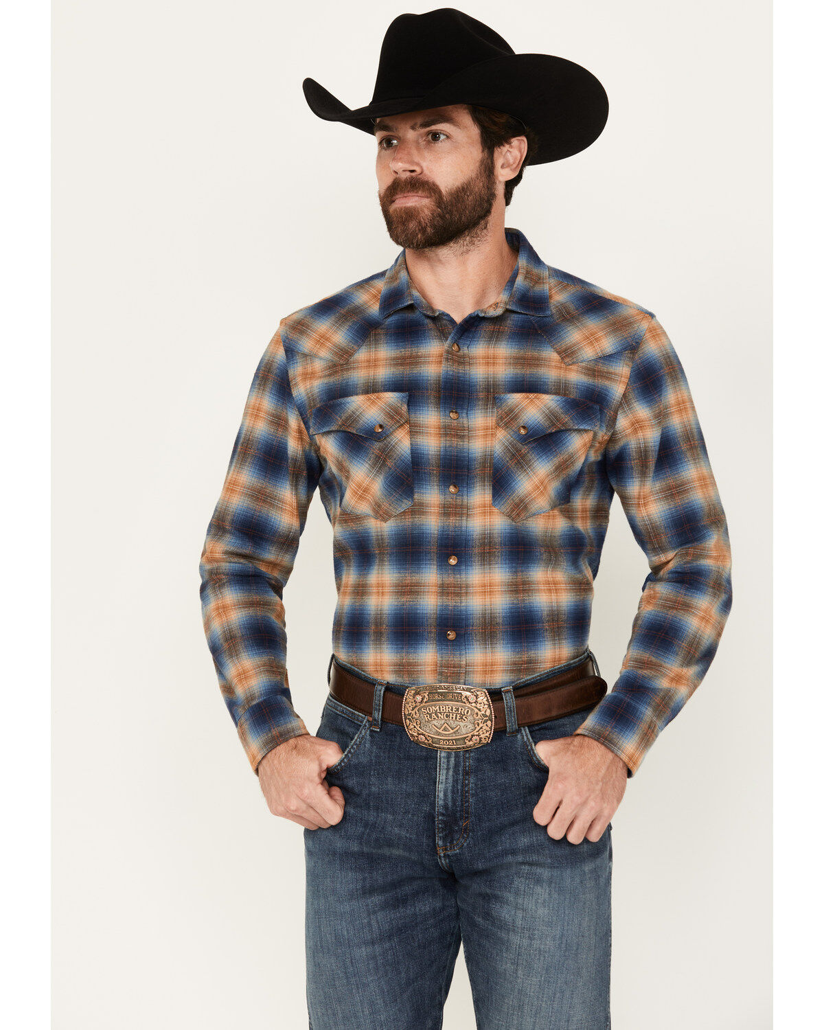 Pendleton Men's Wyatt Plaid Print Long Sleeve Snap Western Shirt 1 230352-pendleton-men-s-wyatt-plaid-print-long-sleeve-snap-western-shirt-1.jpg