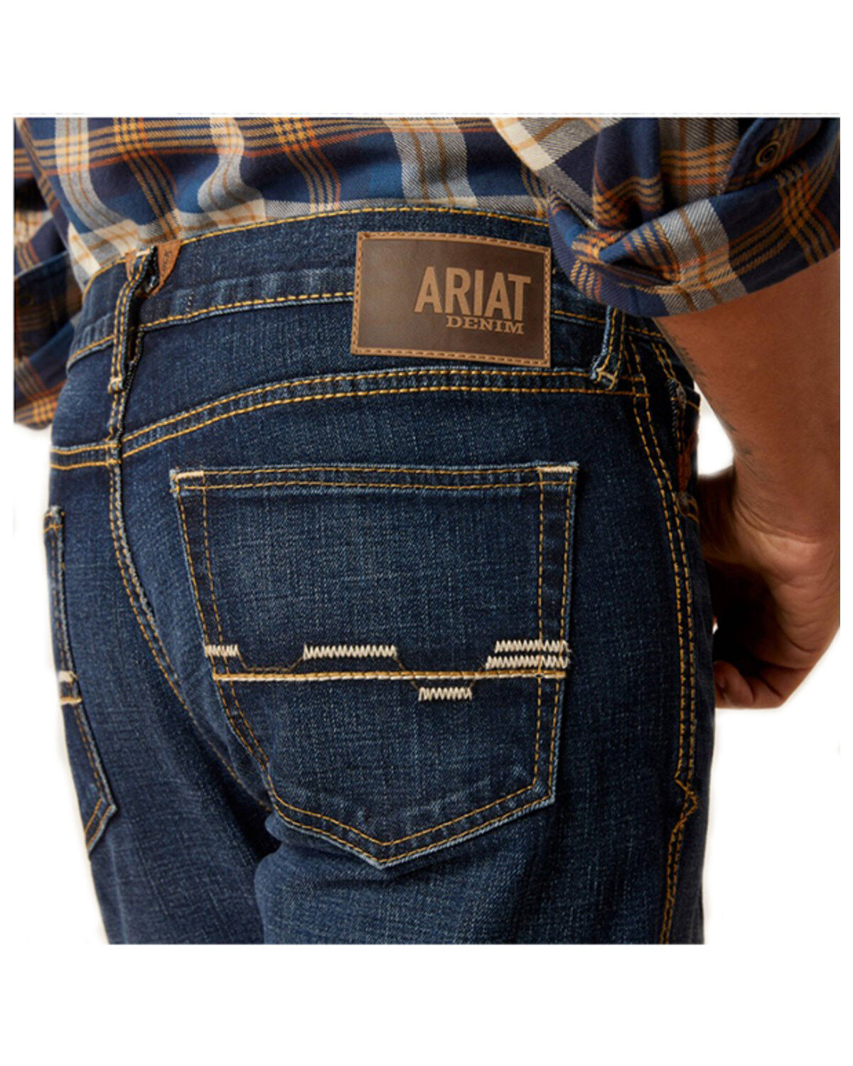 Ariat Men's M8 Reese Dark Wash Modern Slim Stretch Denim Jeans