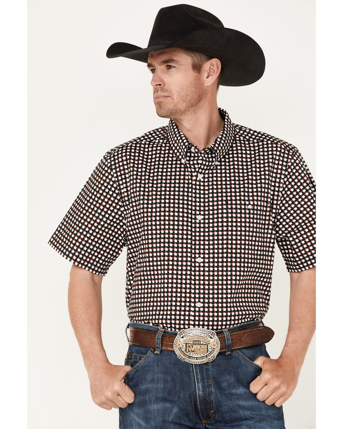 RANK 45® Men's Bruiser Geo Print Button-Down Western Shirt 1 230700-rank-45-reg-men-s-bruiser-geo-print-button-down-western-shirt-1.jpg