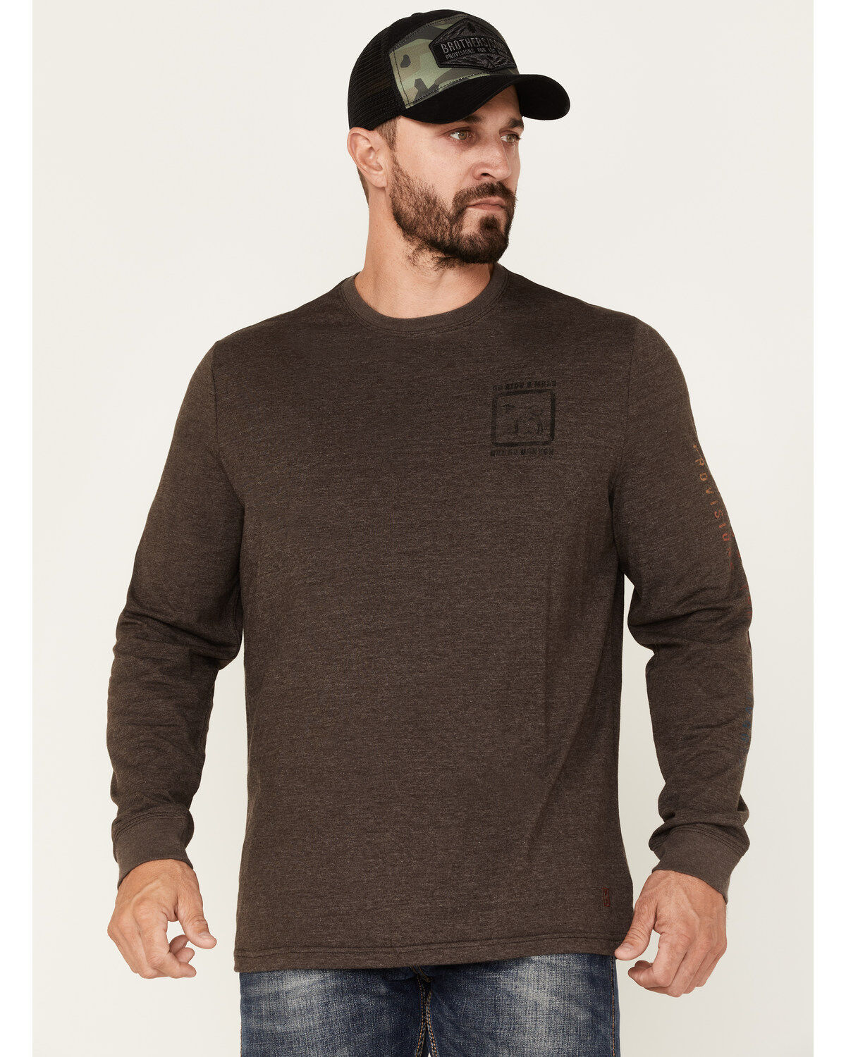 Brothers and Sons Men's Ride A Mule Long Sleeve T-Shirt 1 236435-brothers-and-sons-men-s-ride-a-mule-long-sleeve-t-shirt-1.jpg