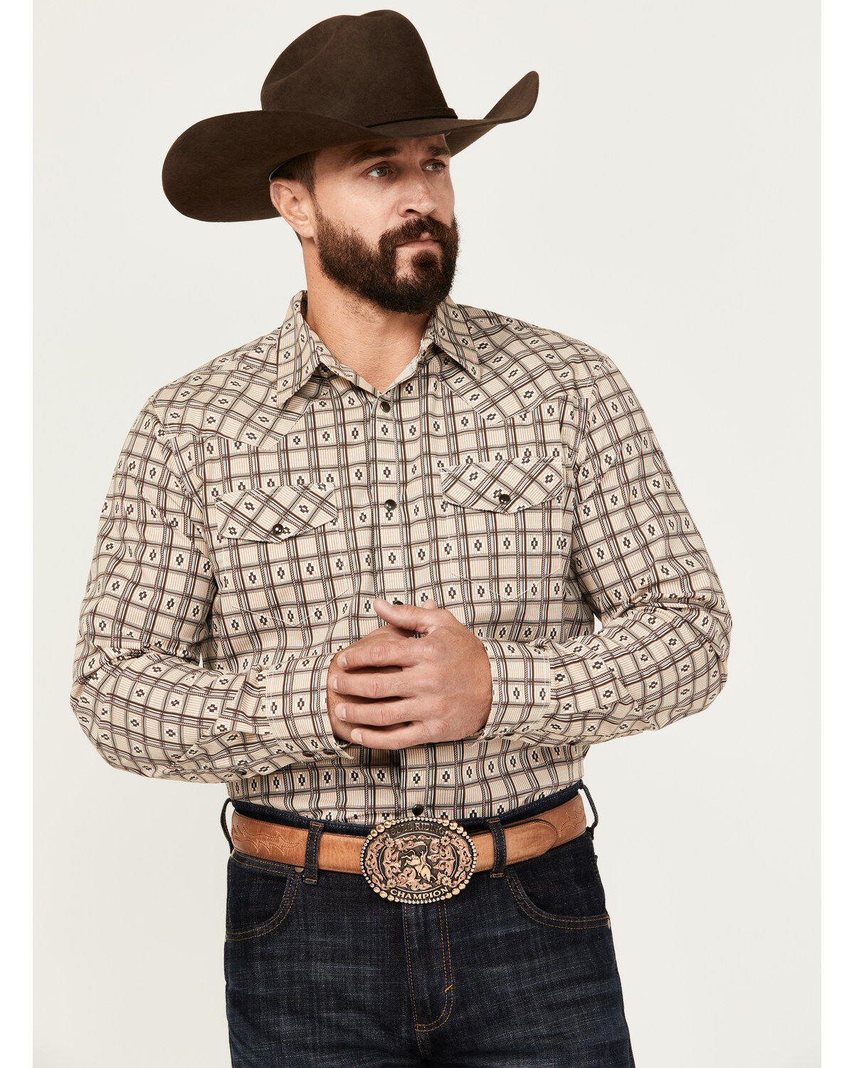 Gibson Trading Co Men's Cross Barred Plaid Print Long Sleeve Snap Western Shirt 1 237073-gibson-trading-co-men-s-cross-barred-plaid-print-long-sleeve-snap-western-shirt-1.jpg