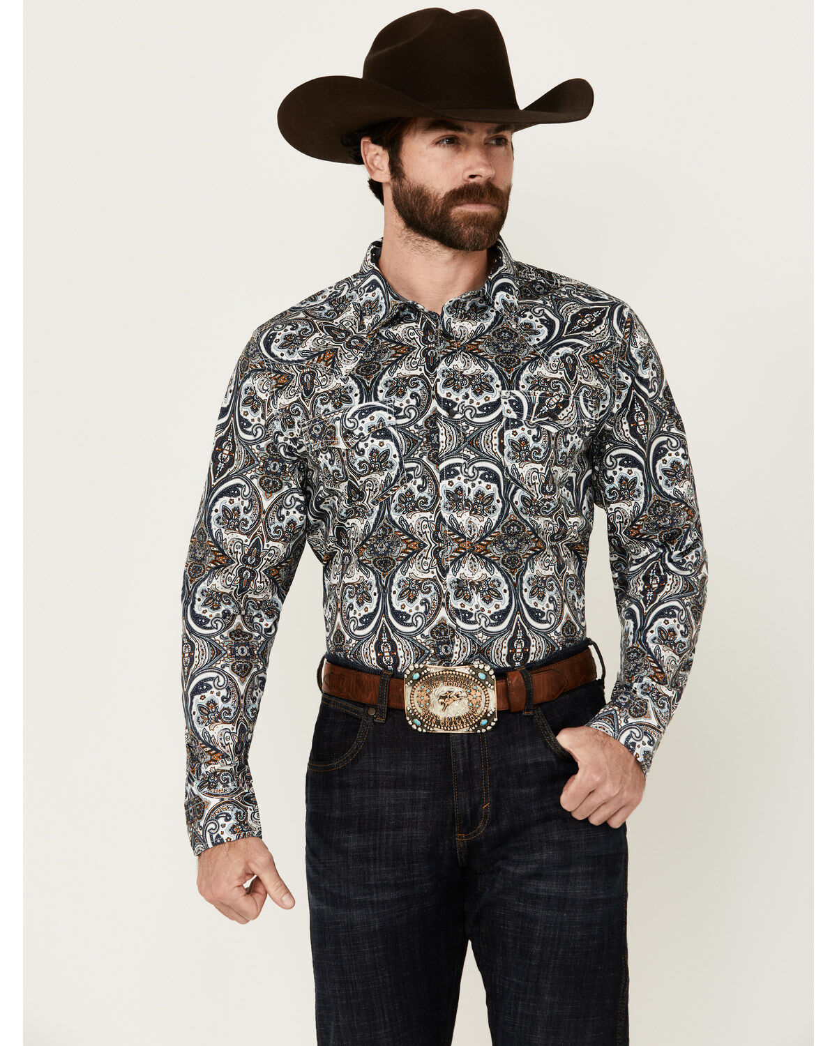 Cody James Men's Revved Up Medallion Print Long Sleeve Snap Western Shirt - Tall 1 241327-cody-james-men-s-revved-up-medallion-print-long-sleeve-snap-western-shirt-tall-1.jpg