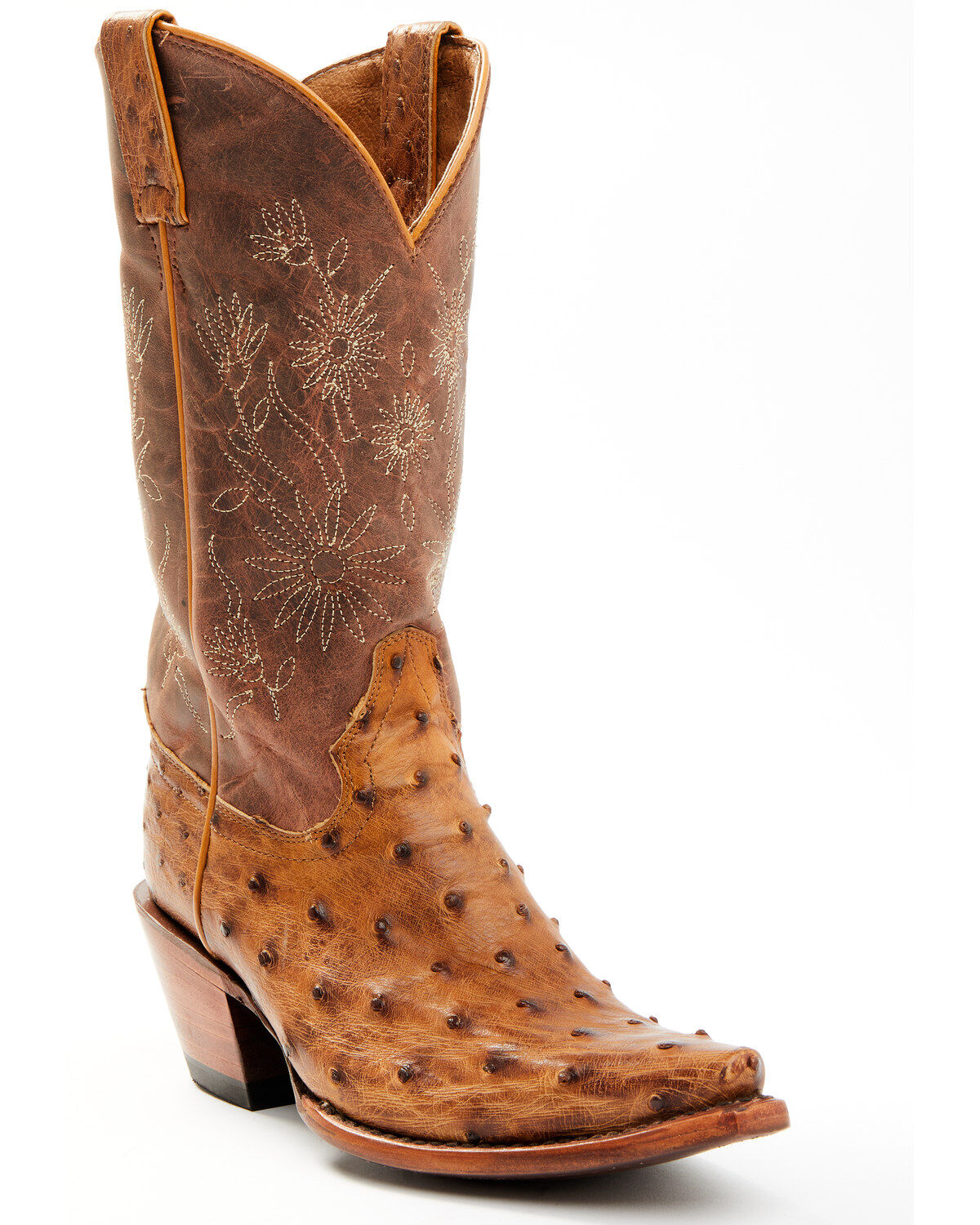 Shyanne Women's Daisie Exotic Full Quill Ostrich Western Boots - Snip Toe
