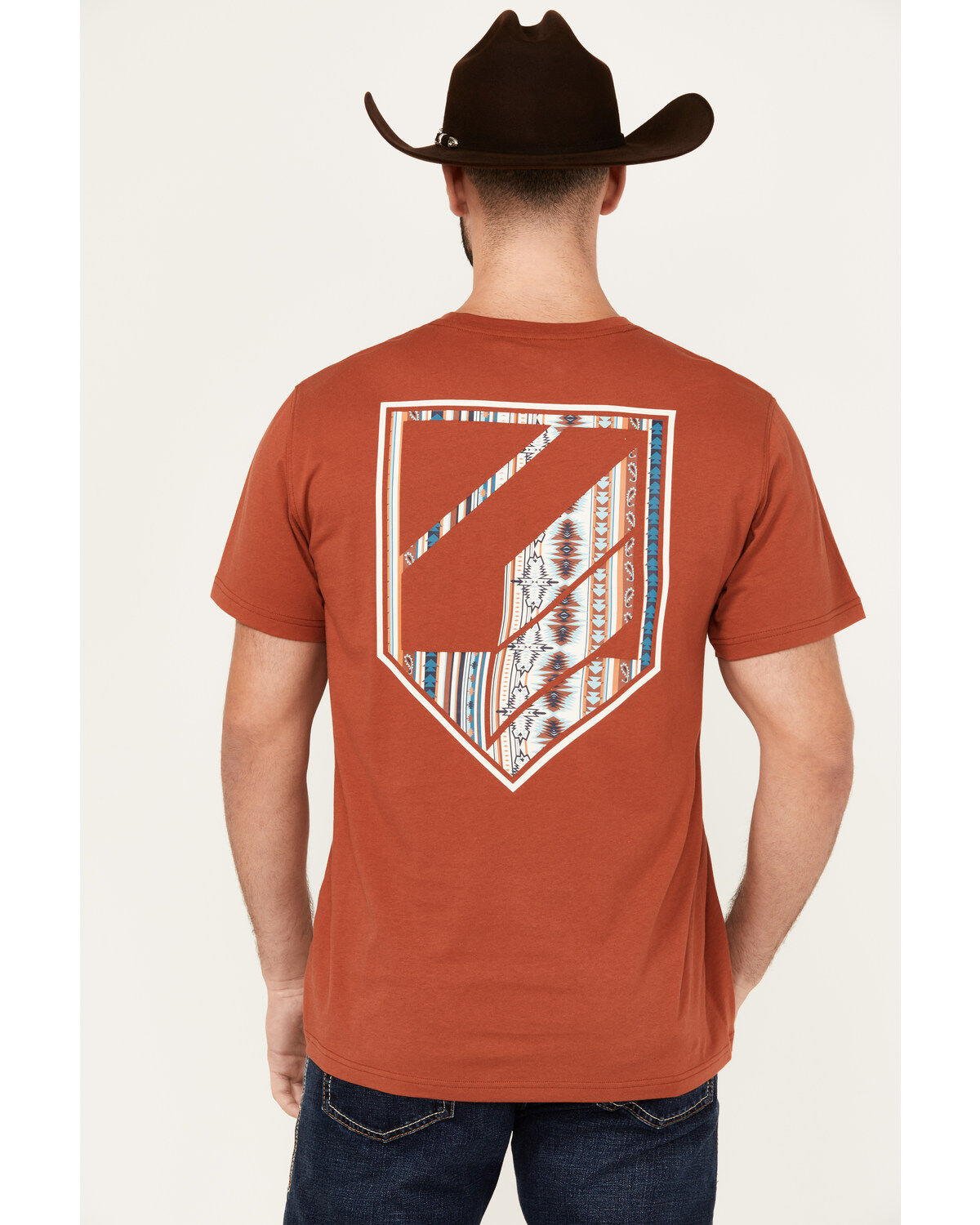 RANK 45&reg; Men's Southwestern Logo Shield Short Sleeve Graphic T-Shirt