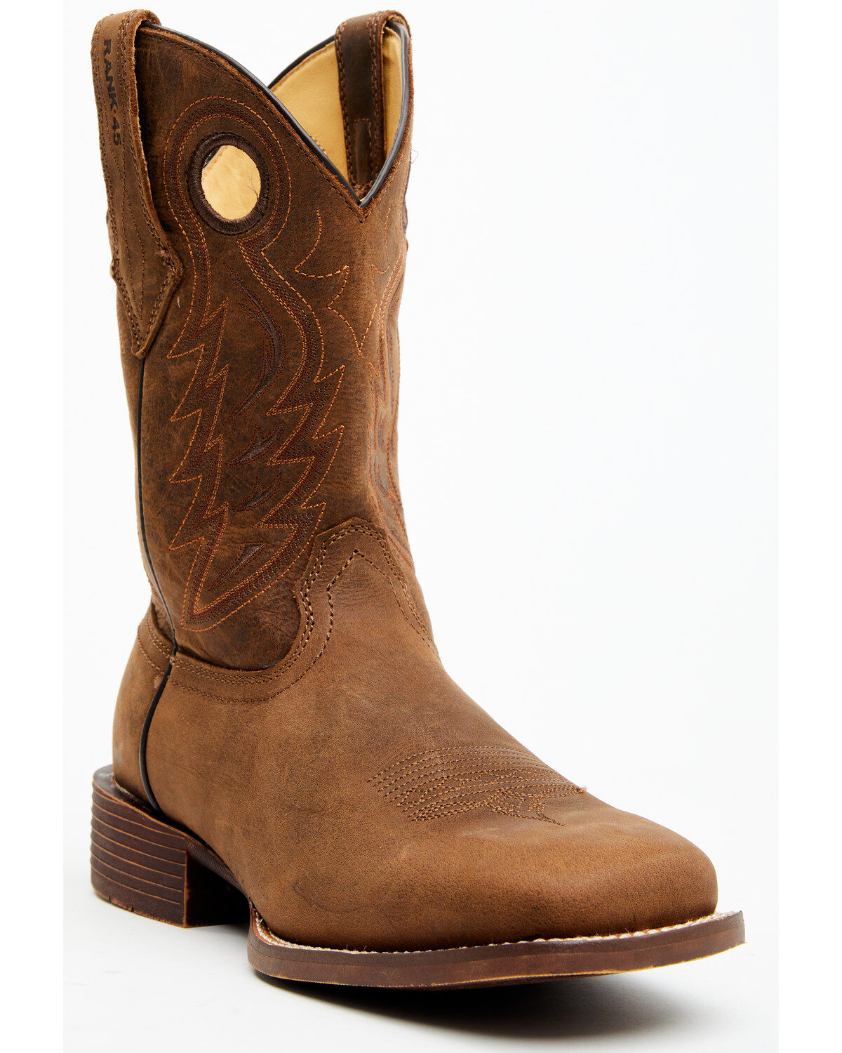 RANK 45&reg; Men's Warrior Performance Western Boots - Broad Square Toe