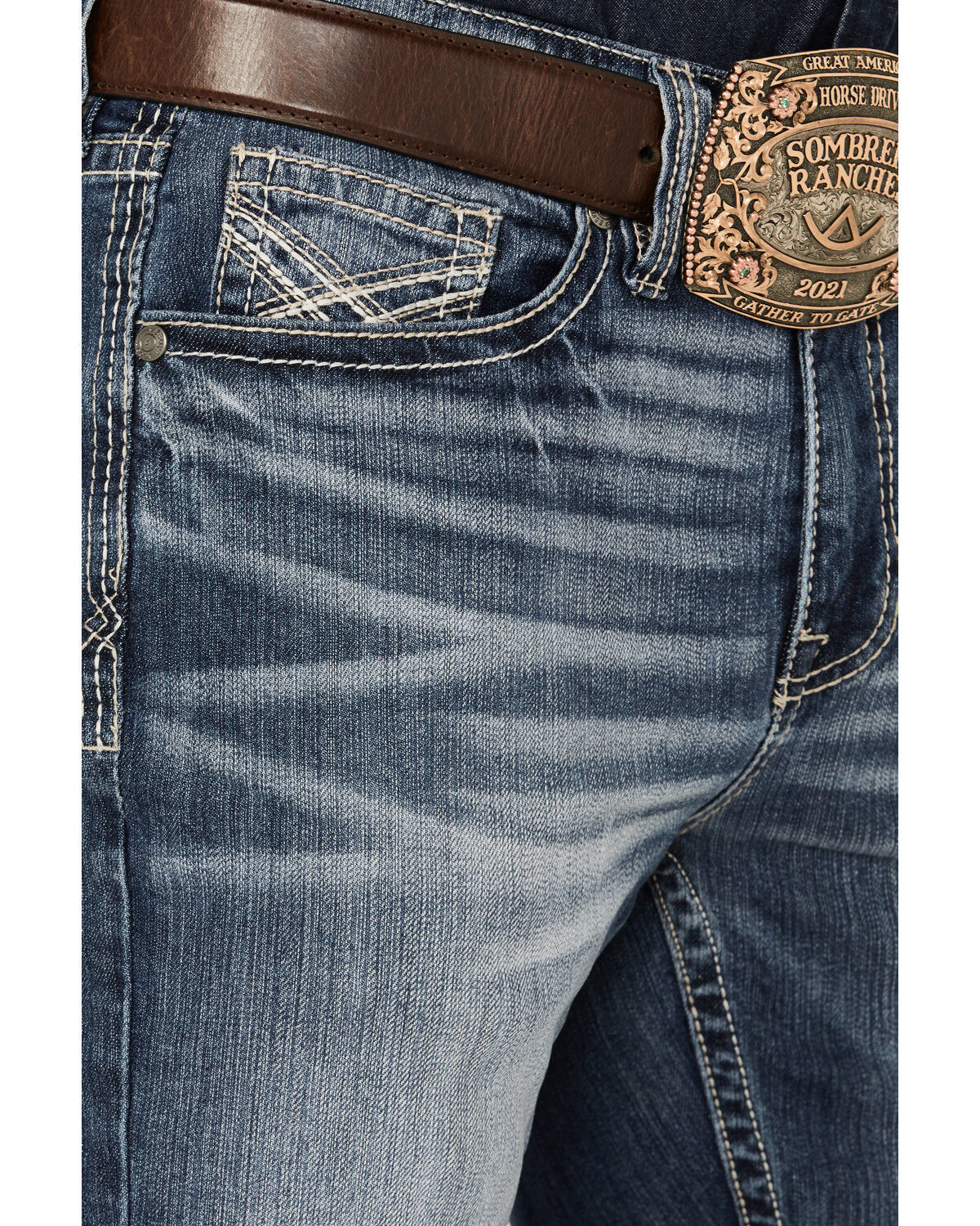 Cody James Men's Alamo Wash Jackson Slim Straight Stretch Denim Jeans
