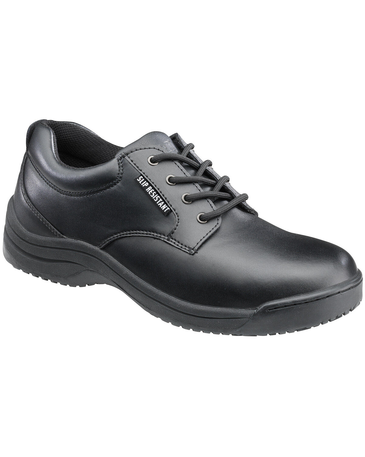 SkidBuster Men's Black Slip Resisting Oxford Work Shoes