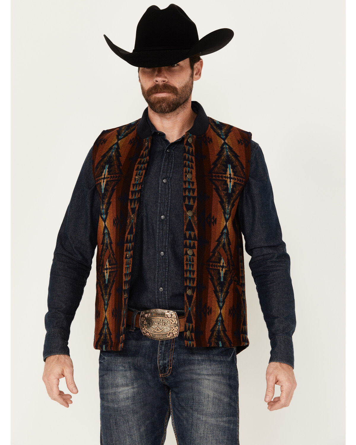 Pendleton Men's Parkdale Multicolor Snap Vest