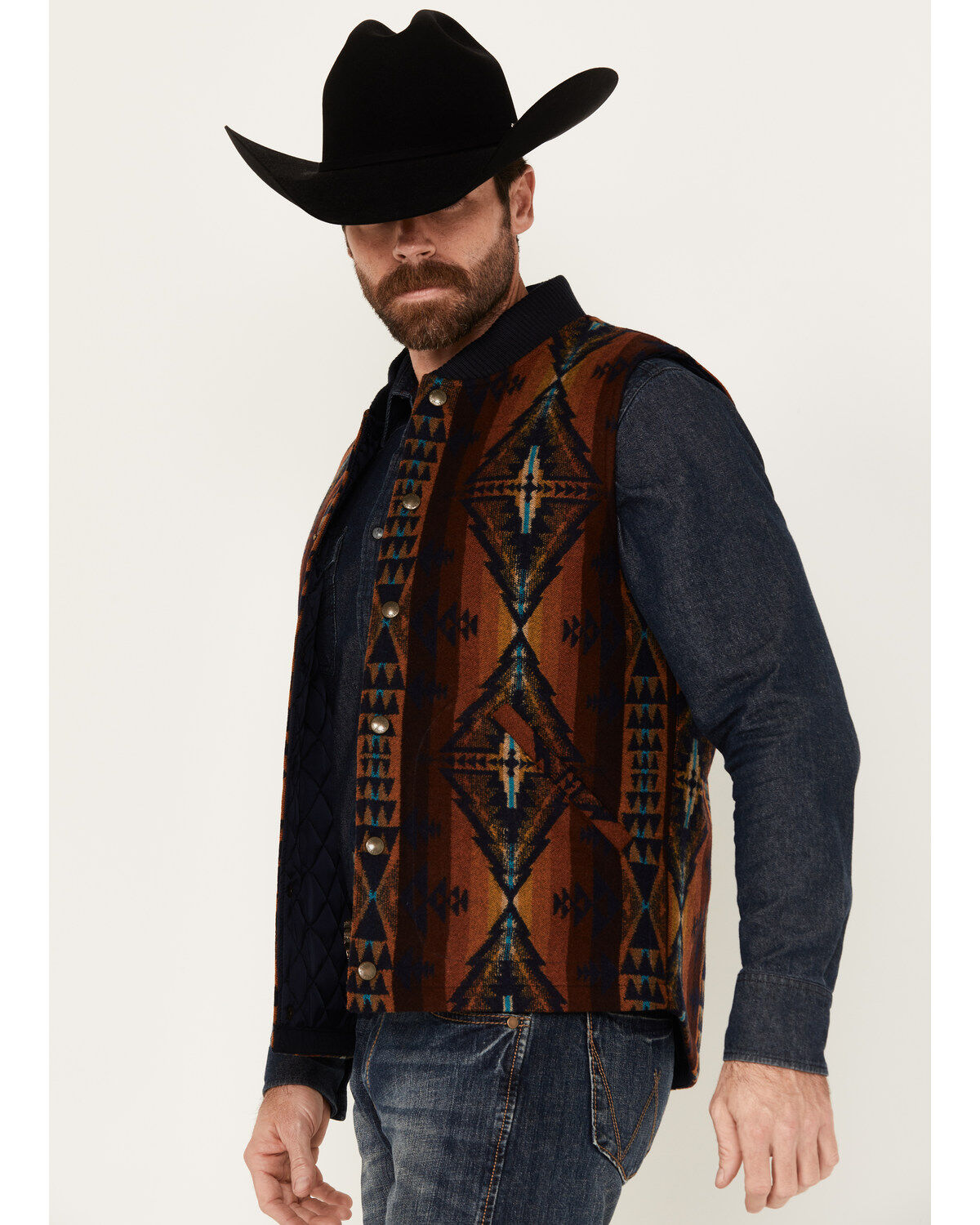Pendleton Men's Parkdale Multicolor Snap Vest